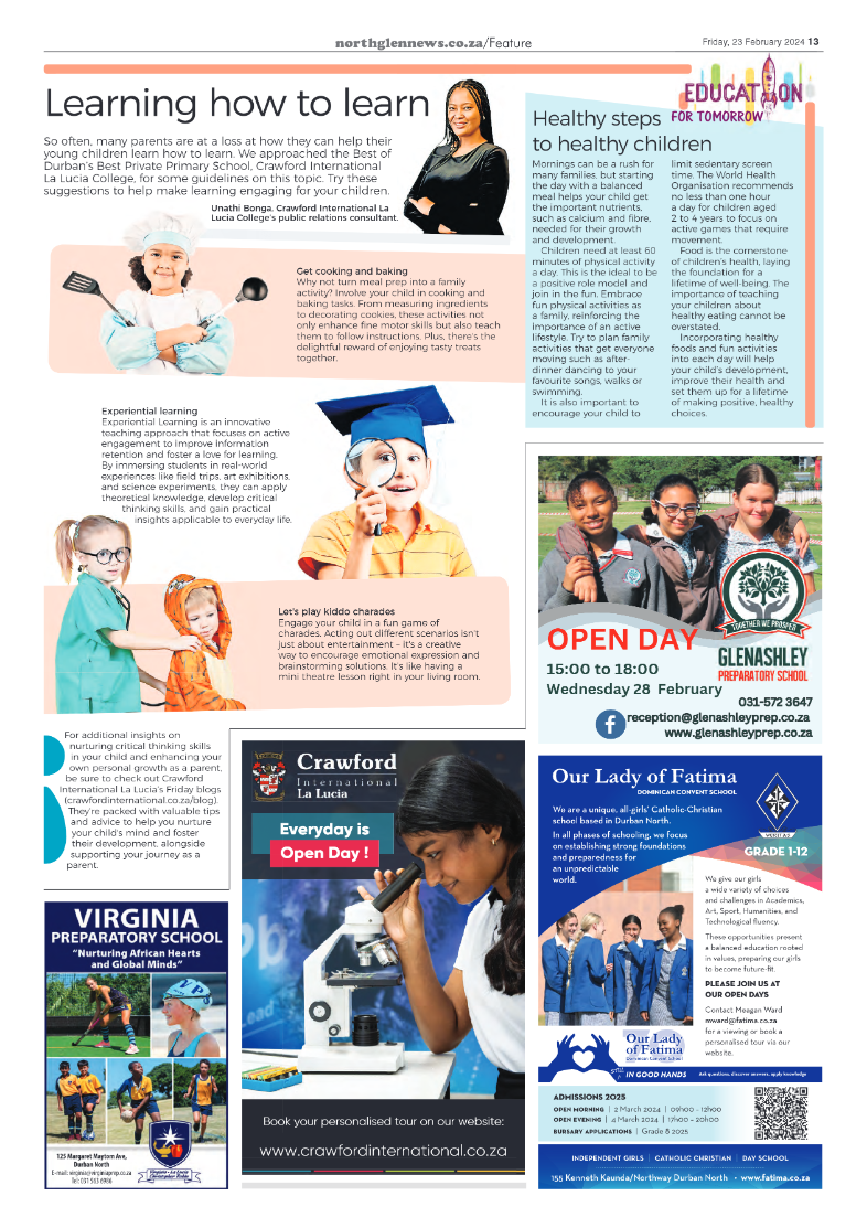 Northglen News 23 February 2024 page 13