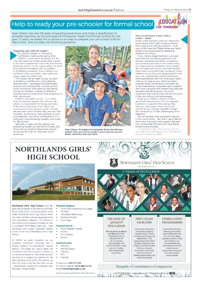 Northglen News 23 February 2024 page 15