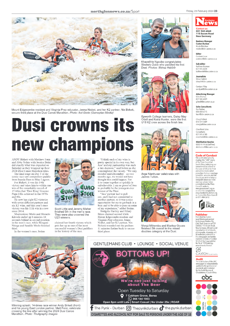 Northglen News 23 February 2024 page 23