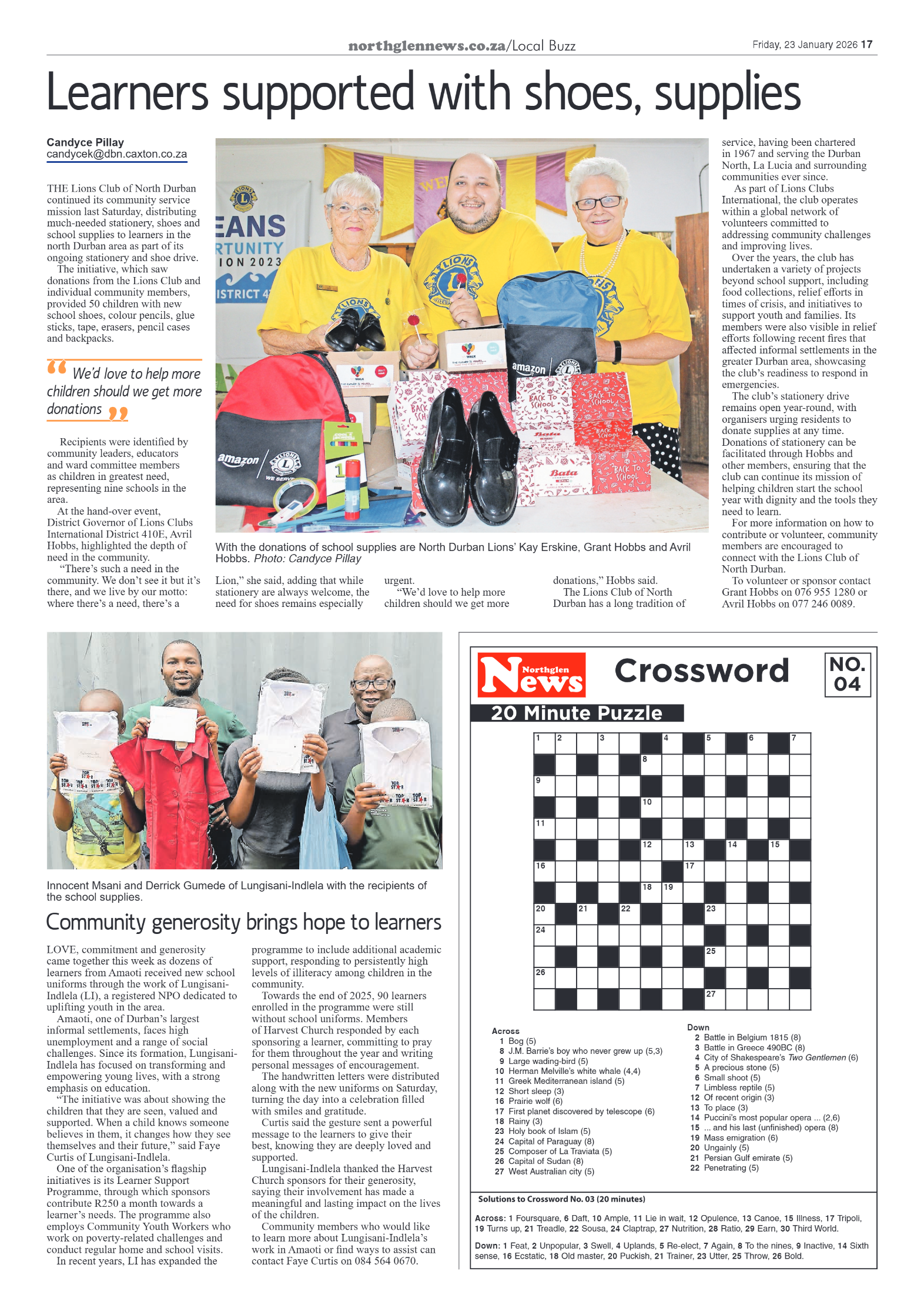 Northglen News 23 January 2026 page 17
