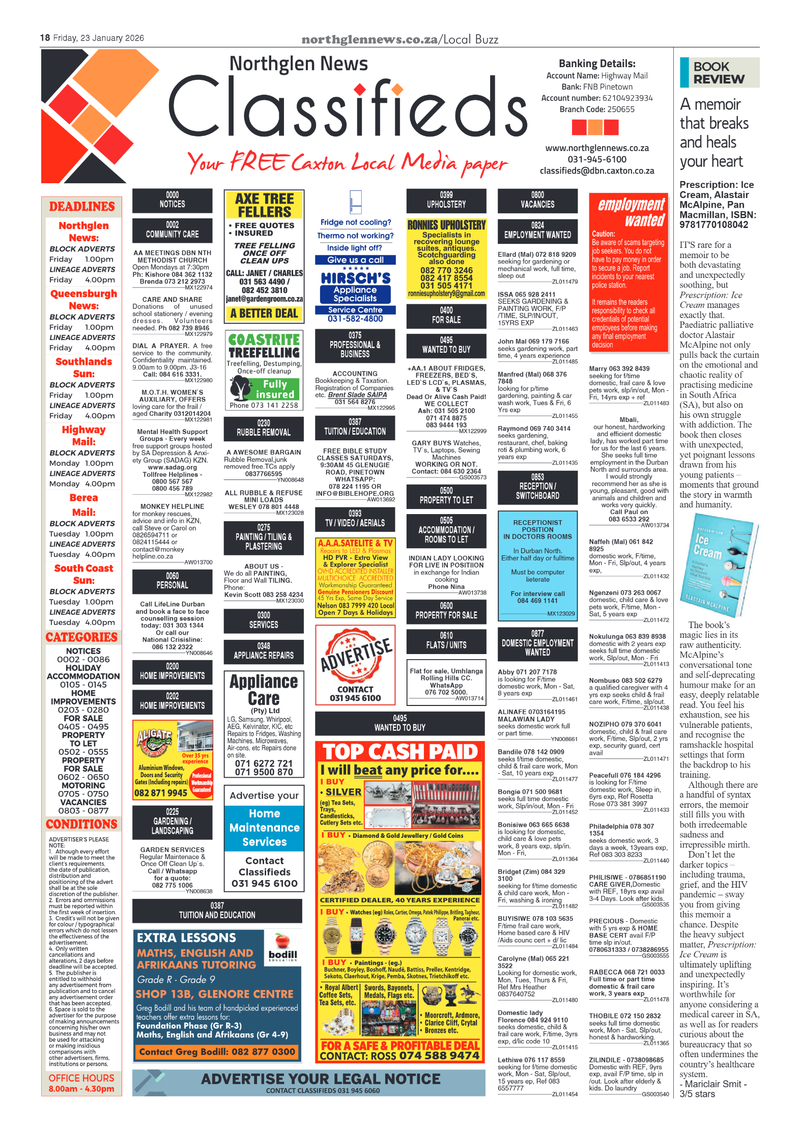 Northglen News 23 January 2026 page 18