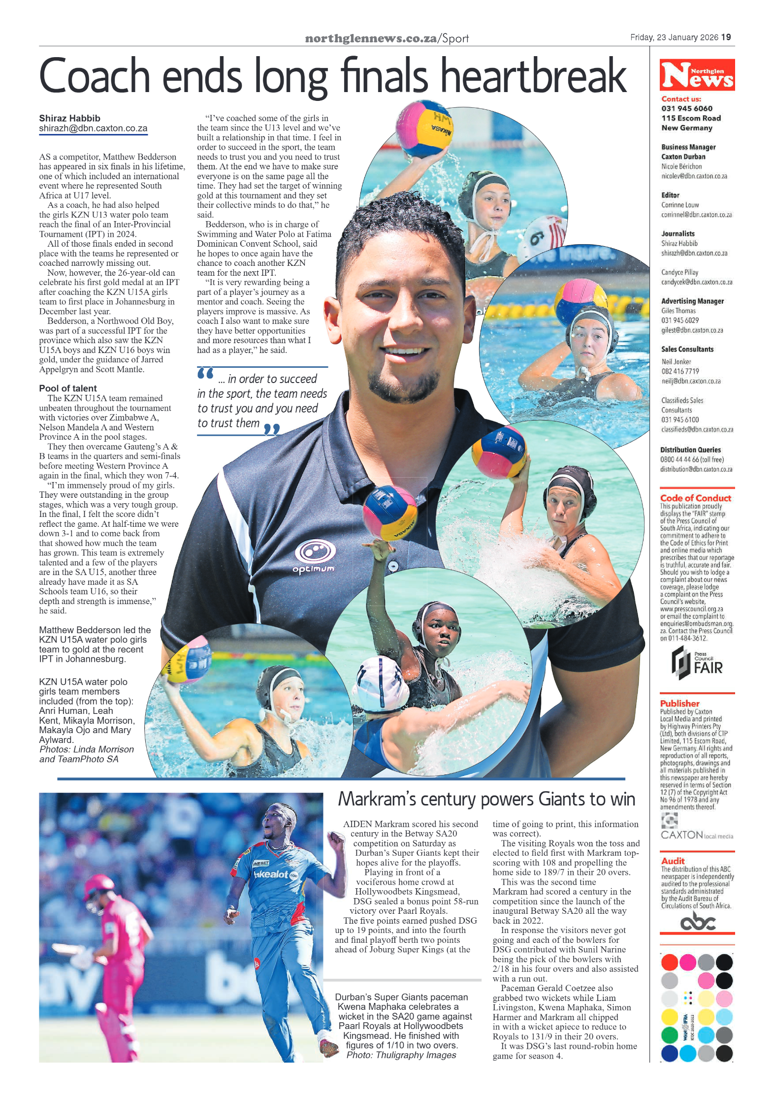 Northglen News 23 January 2026 page 19