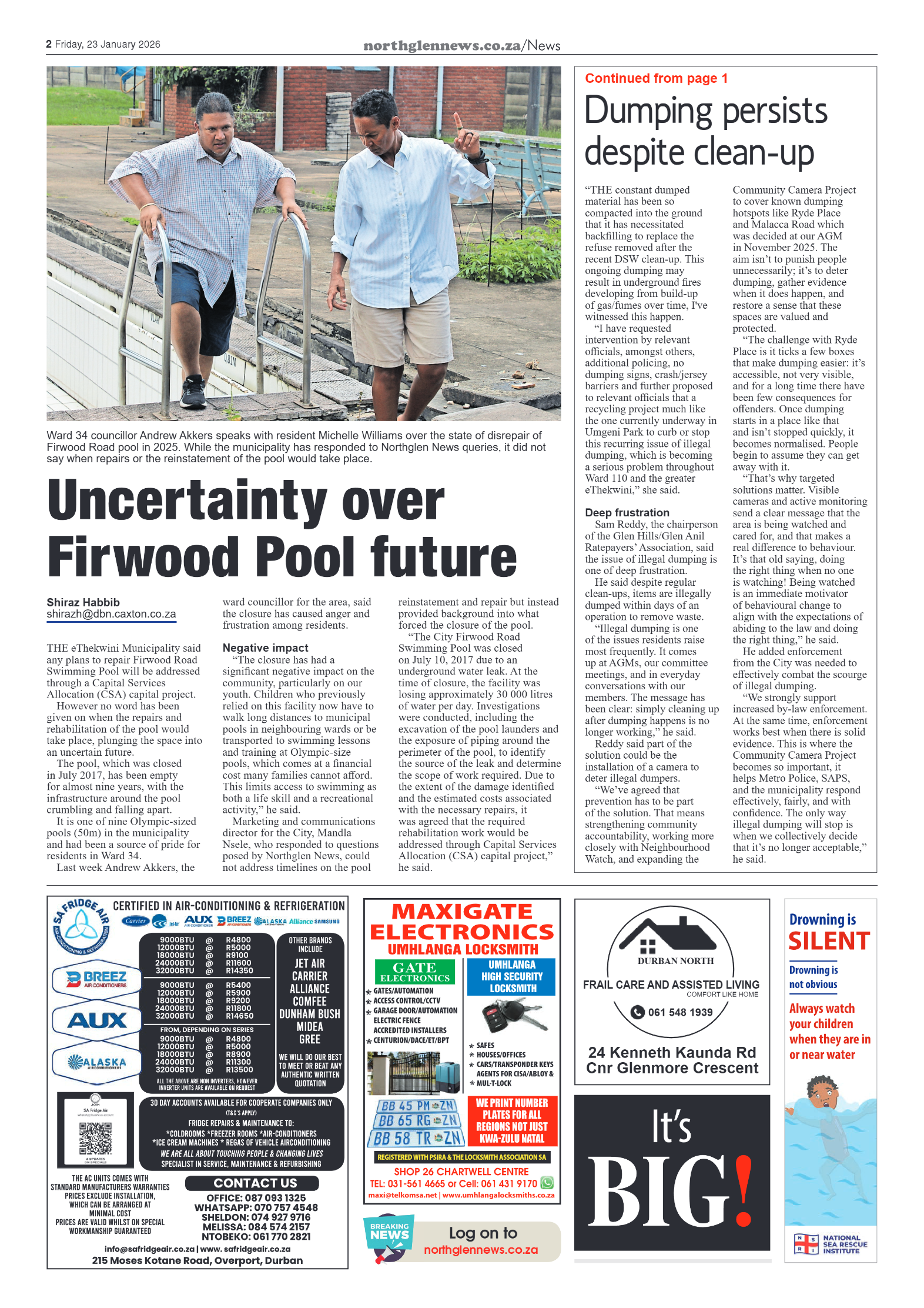 Northglen News 23 January 2026 page 2