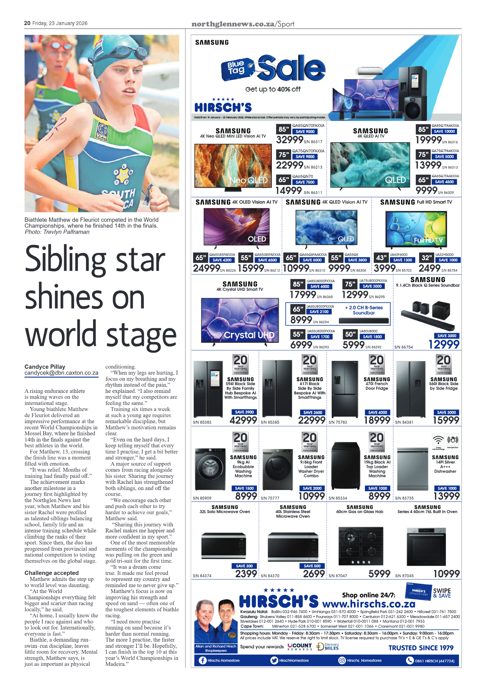 Northglen News 23 January 2026 page 20