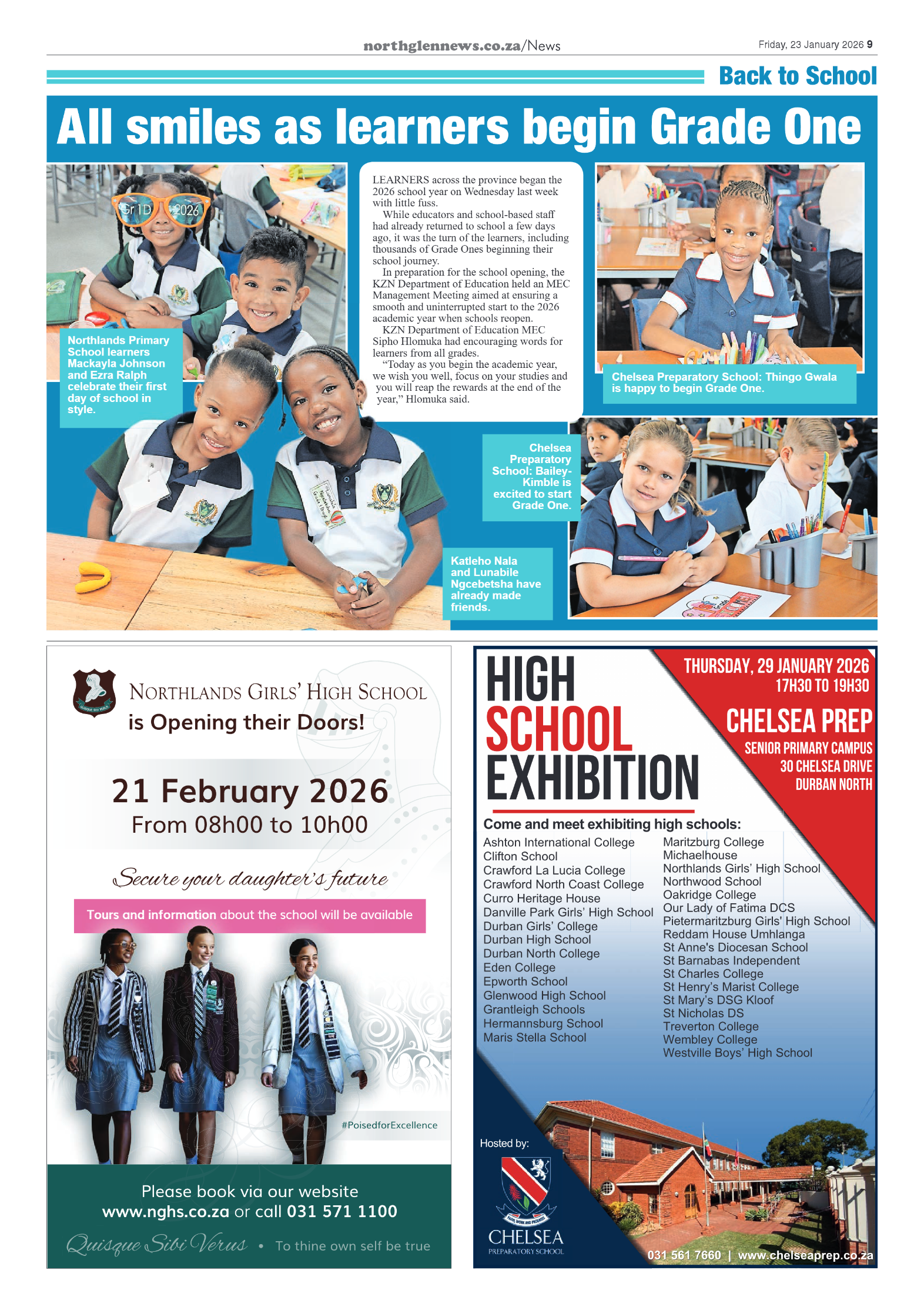 Northglen News 23 January 2026 page 9