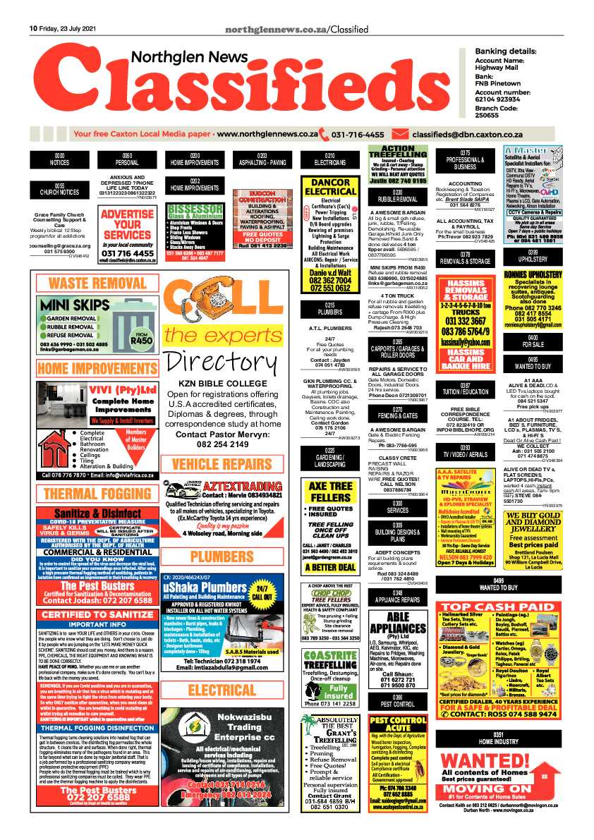 Northglen News 23 July 2021 page 10