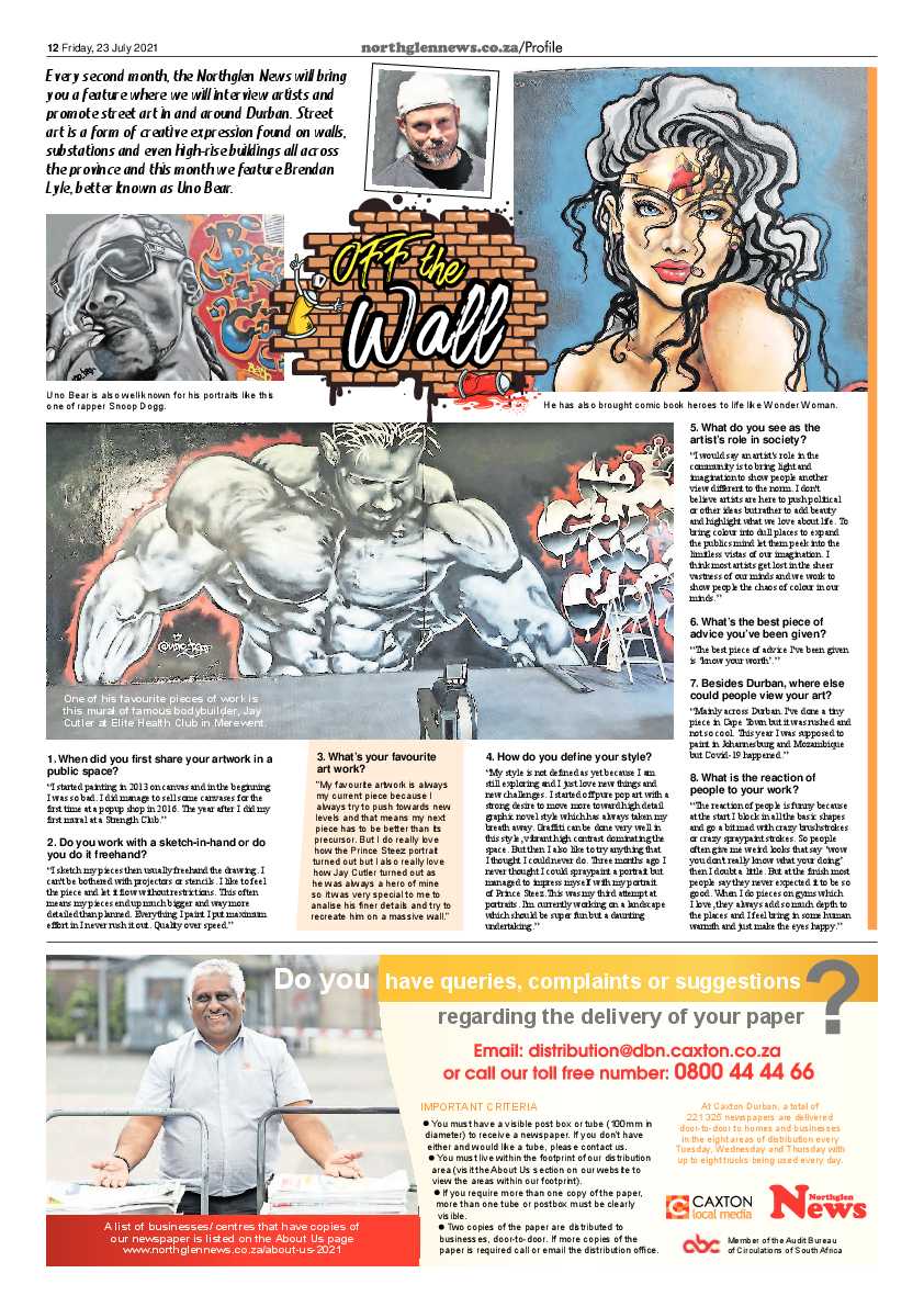 Northglen News 23 July 2021 page 12