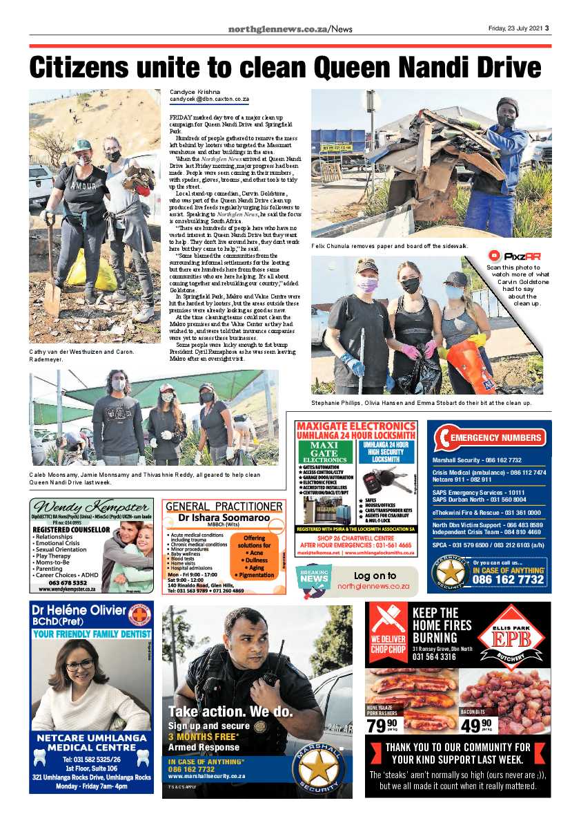 Northglen News 23 July 2021 page 3