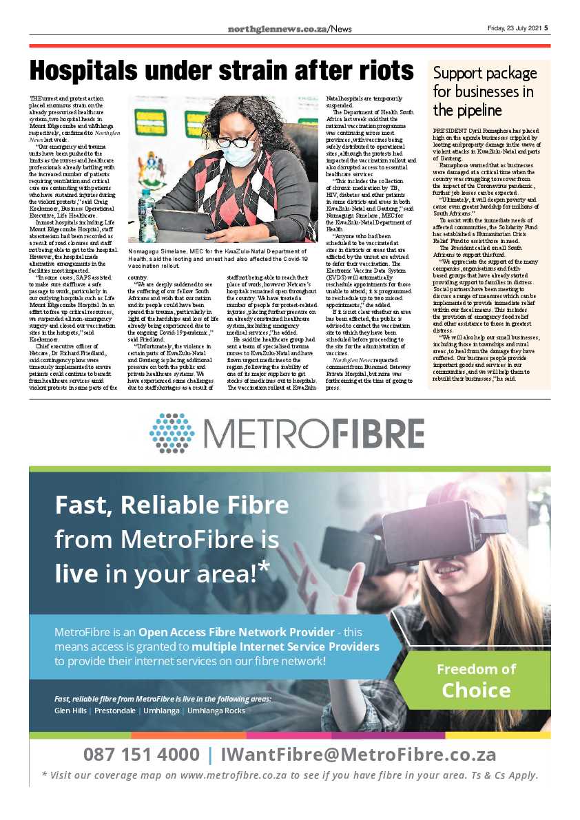 Northglen News 23 July 2021 page 5