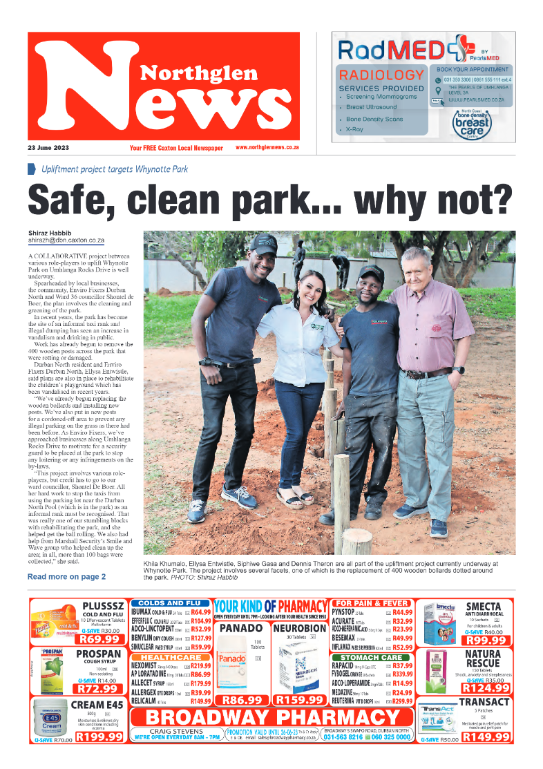 Northglen News 23 June 2023 page 1