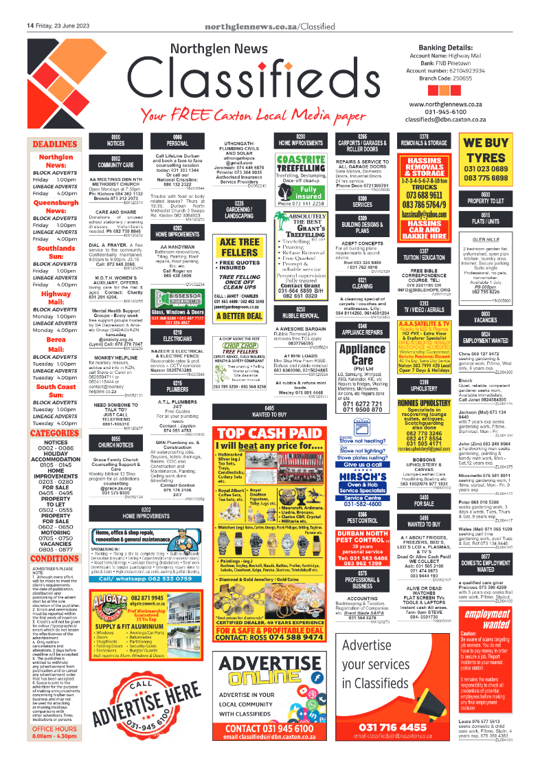 Northglen News 23 June 2023 page 14
