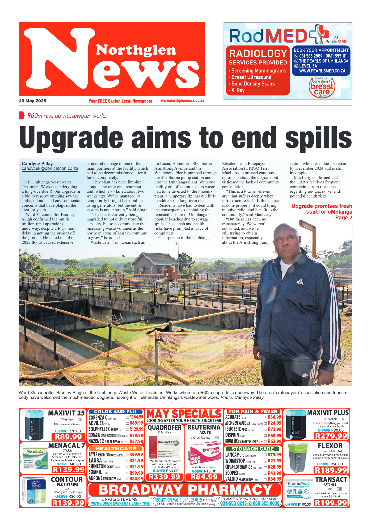Northglen News 23 May 2025 page 1