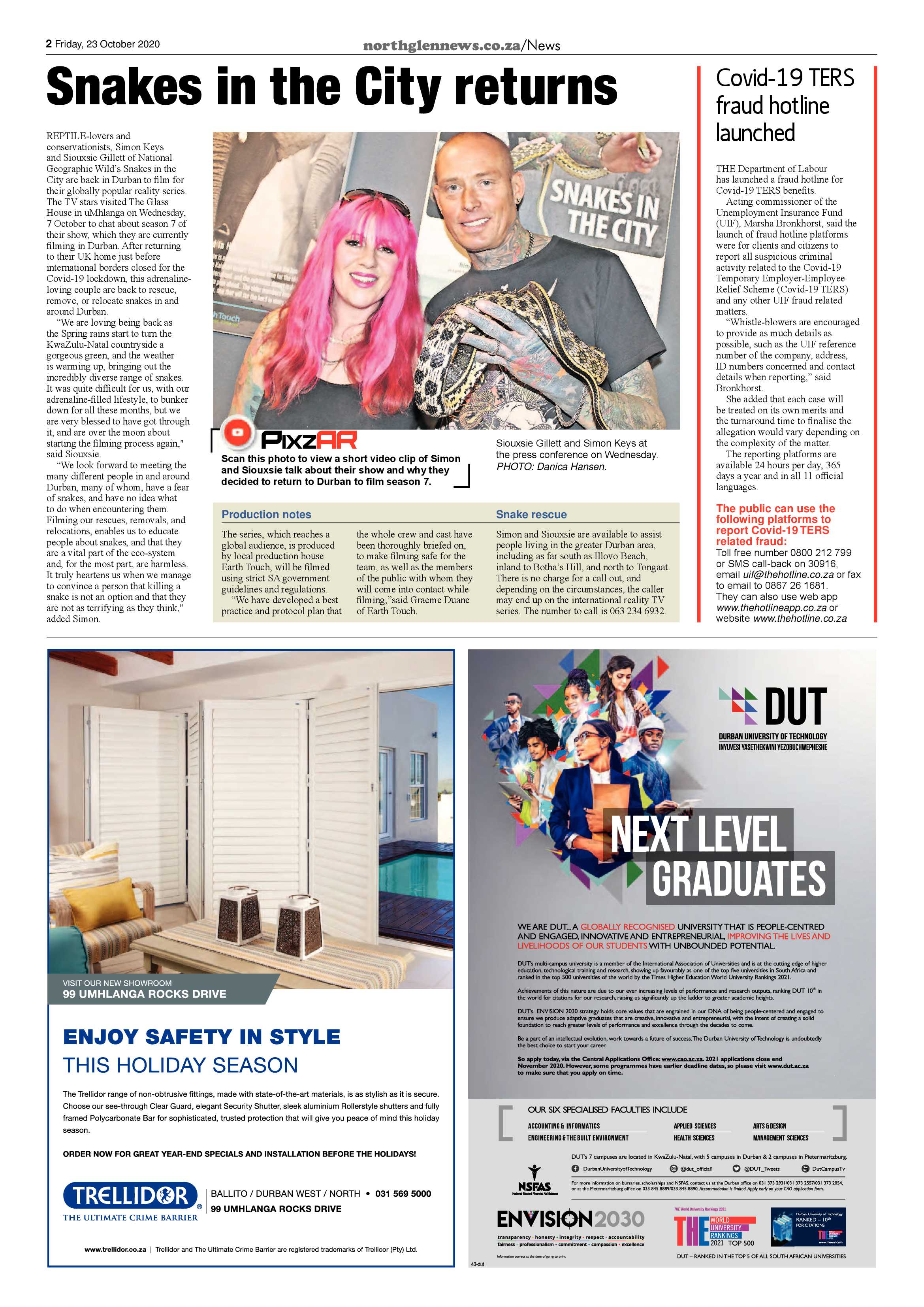 Northglen News 23 October 2020 page 2