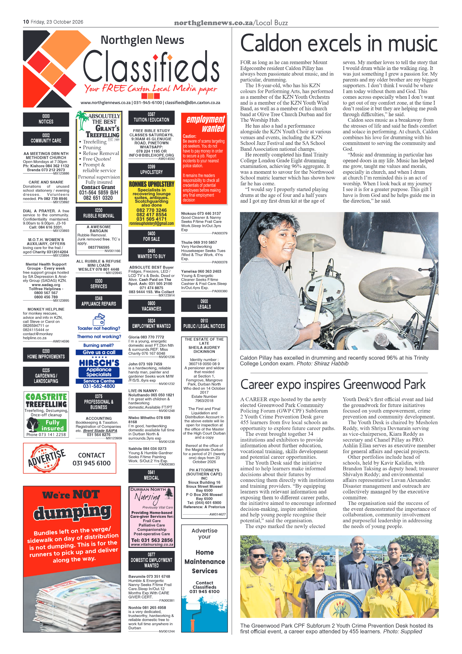 Northglen News 23 October 2026 page 10