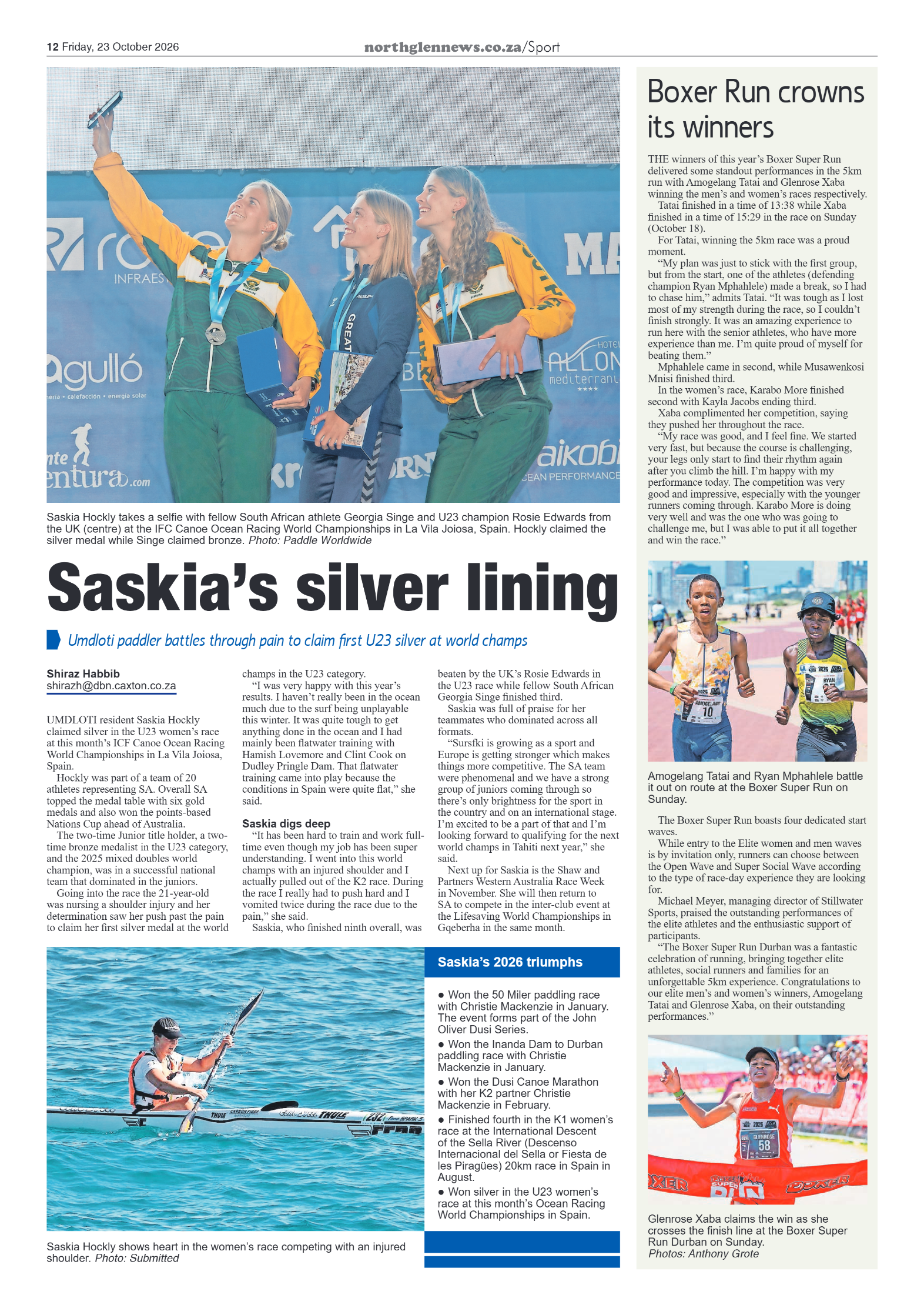 Northglen News 23 October 2026 page 12