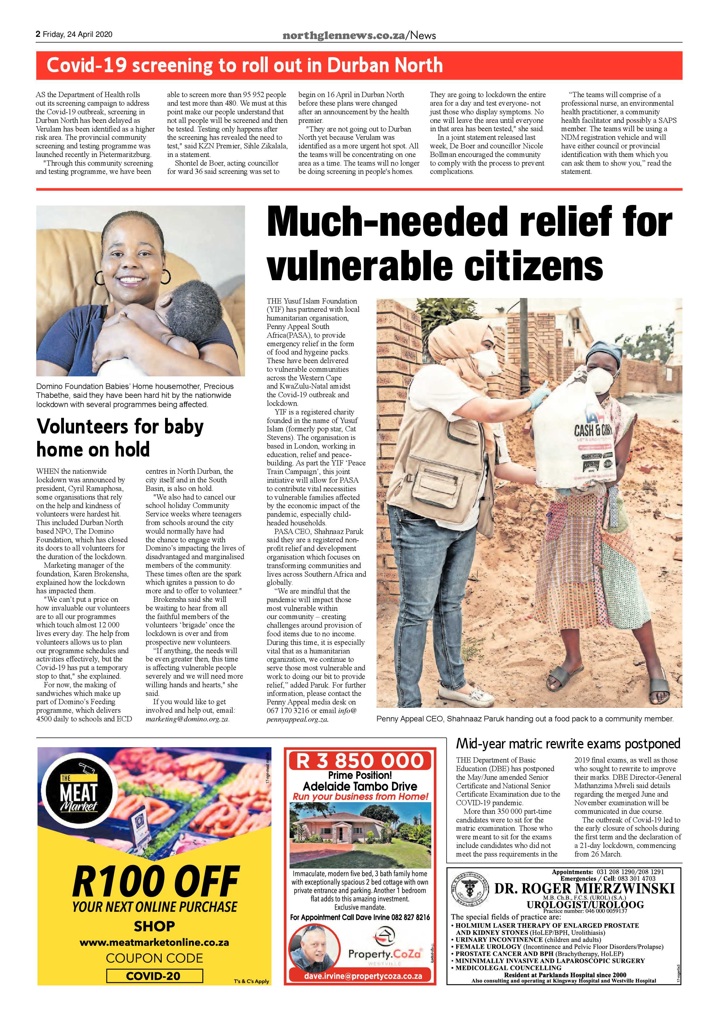 Northglen News 24 April 2020 page 2