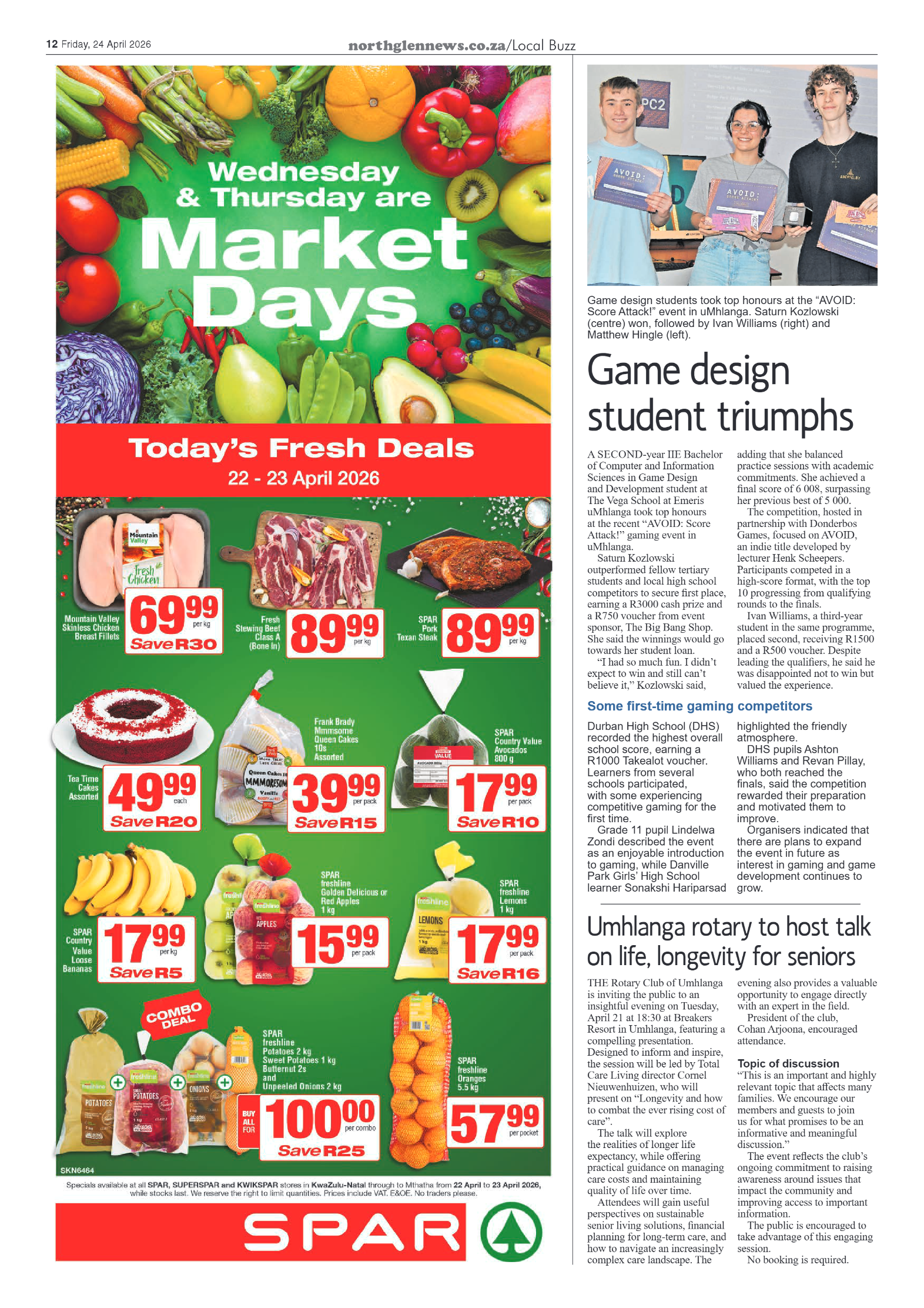 Northglen News 24 April 2026 page 12