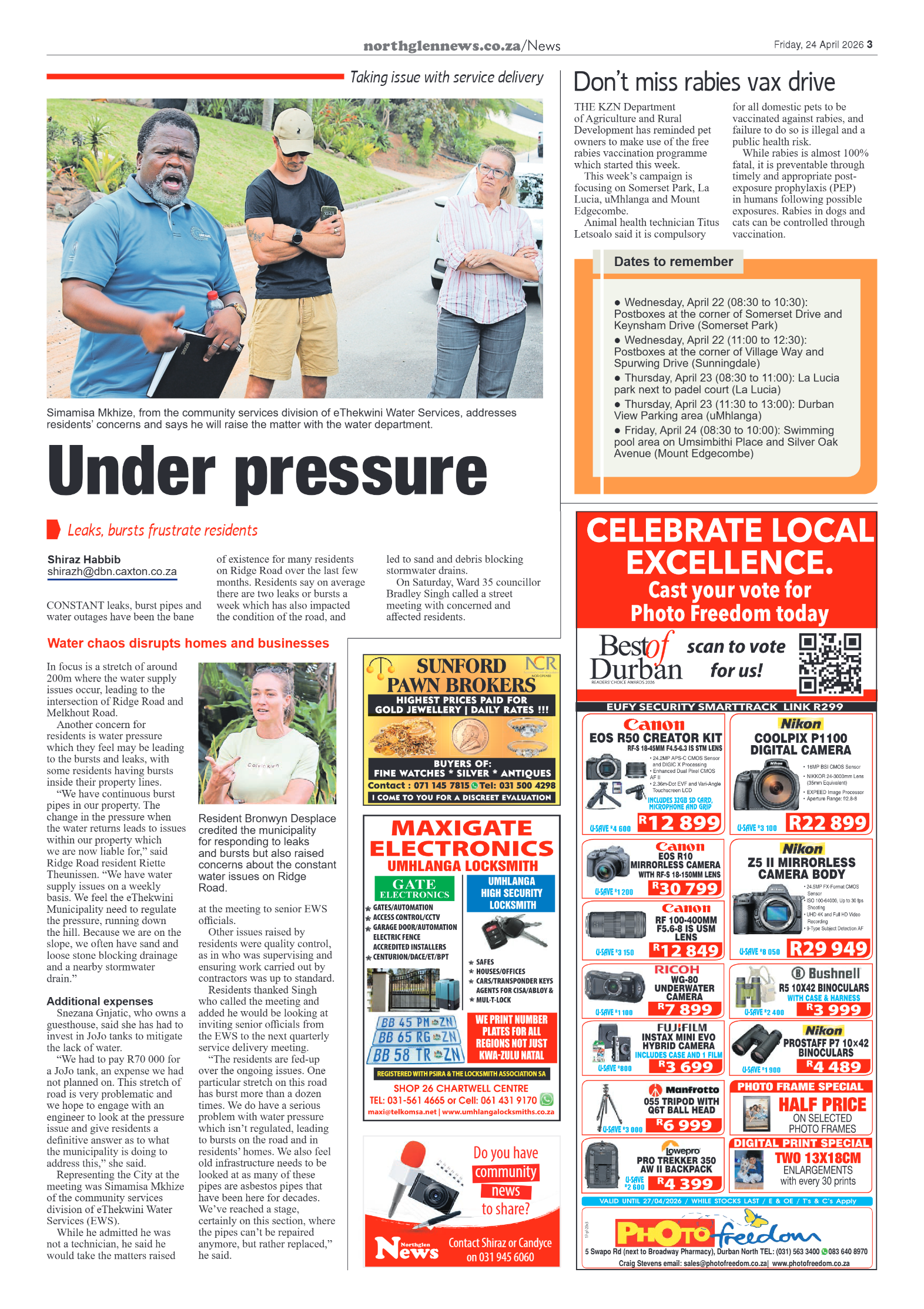 Northglen News 24 April 2026 page 3