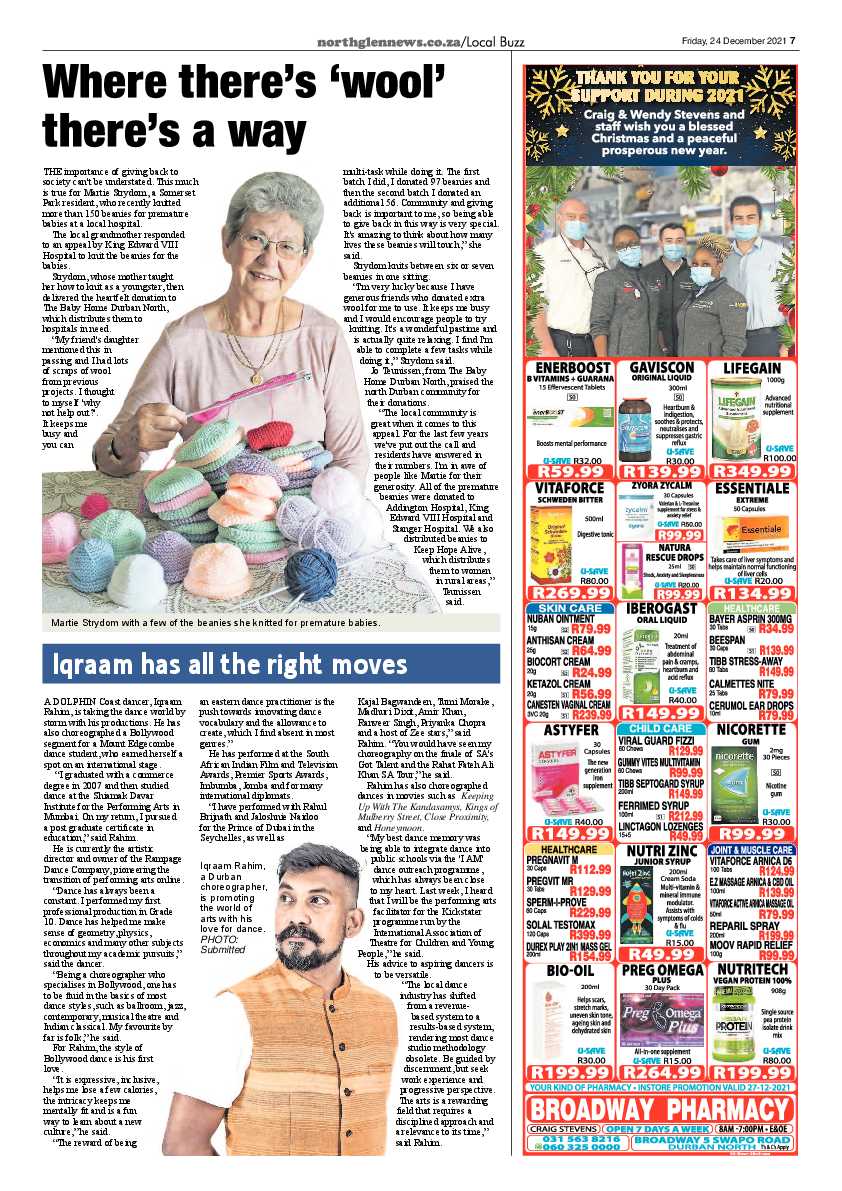 Northglen News 24 December 2021 page 7