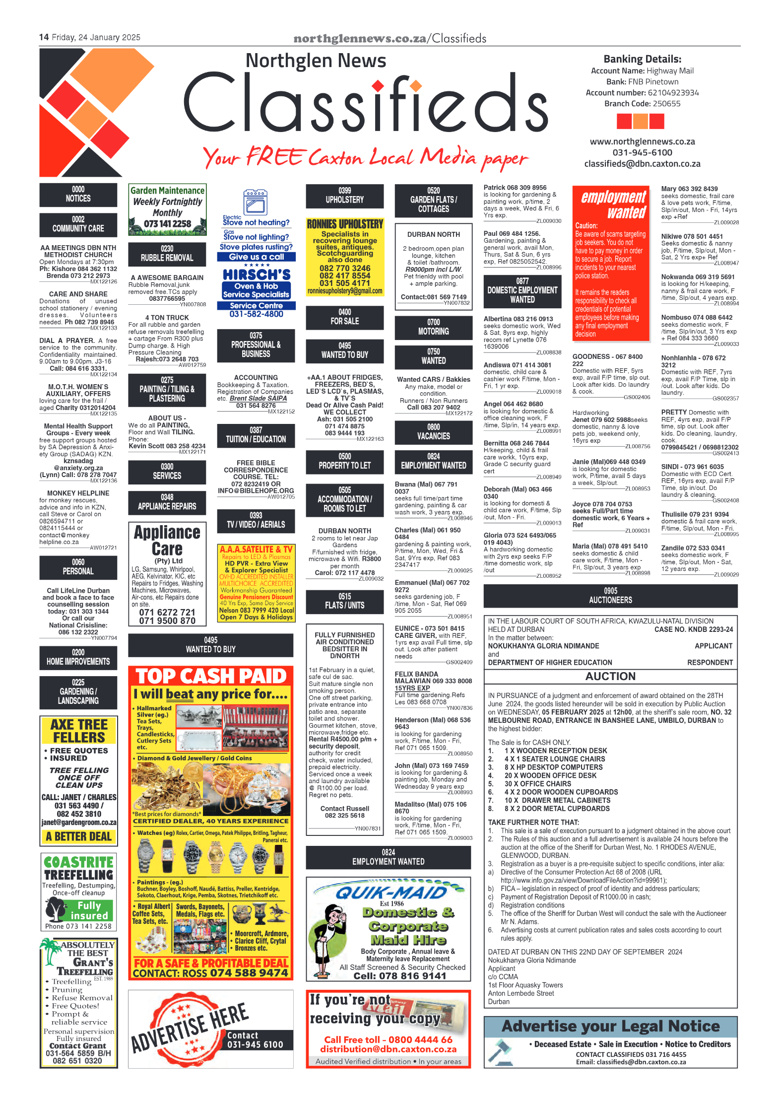 Northglen News 24 January 2025 page 14