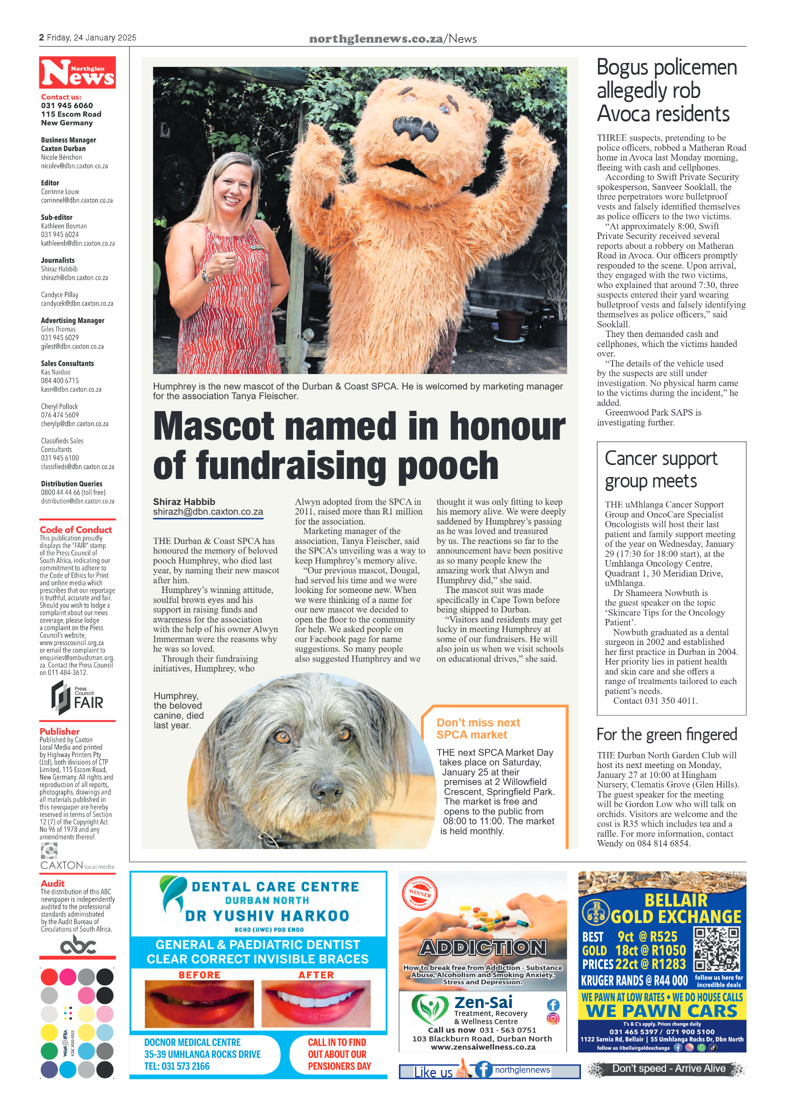 Northglen News 24 January 2025 page 2