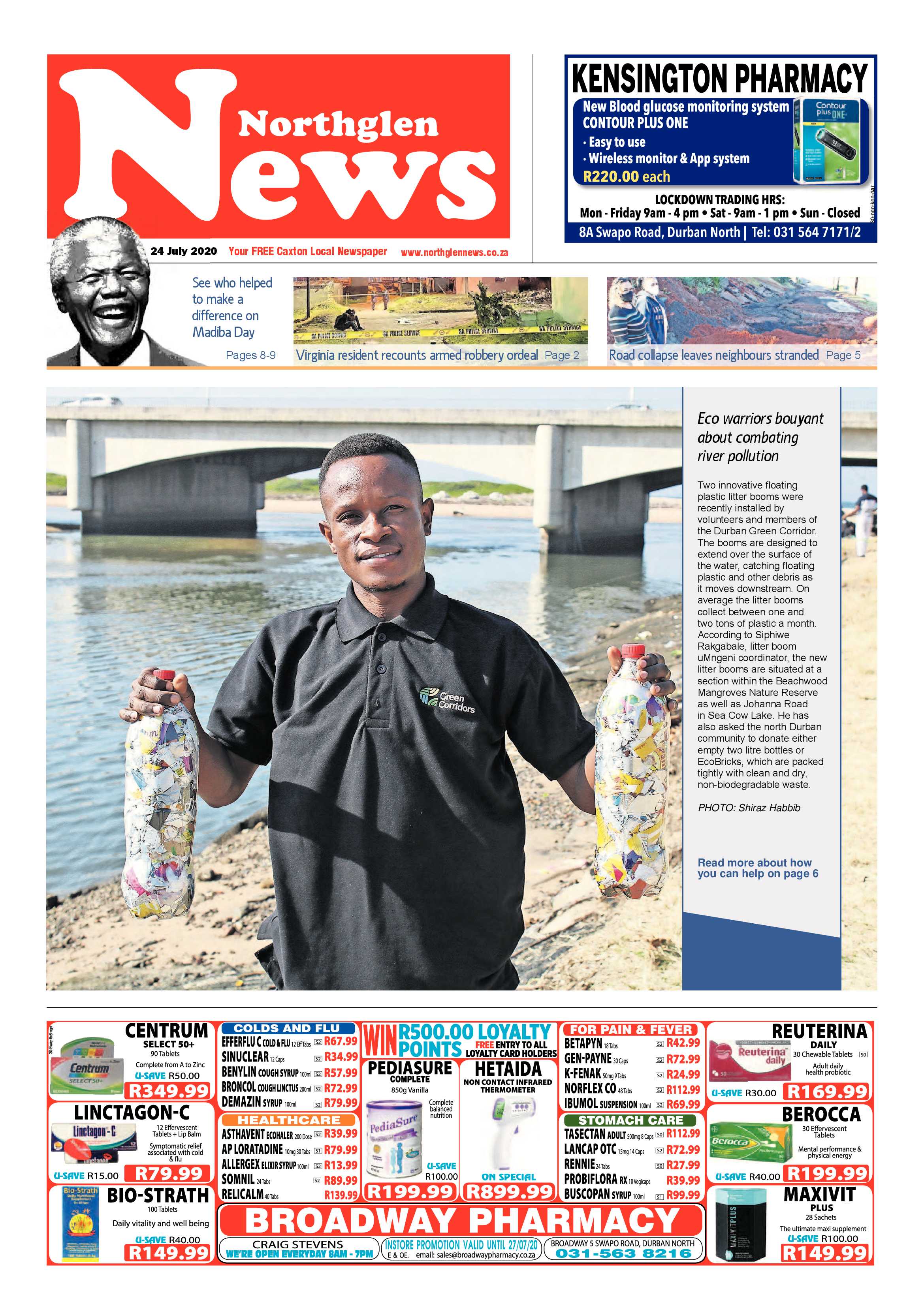 Northglen News 24 July 2020 page 1