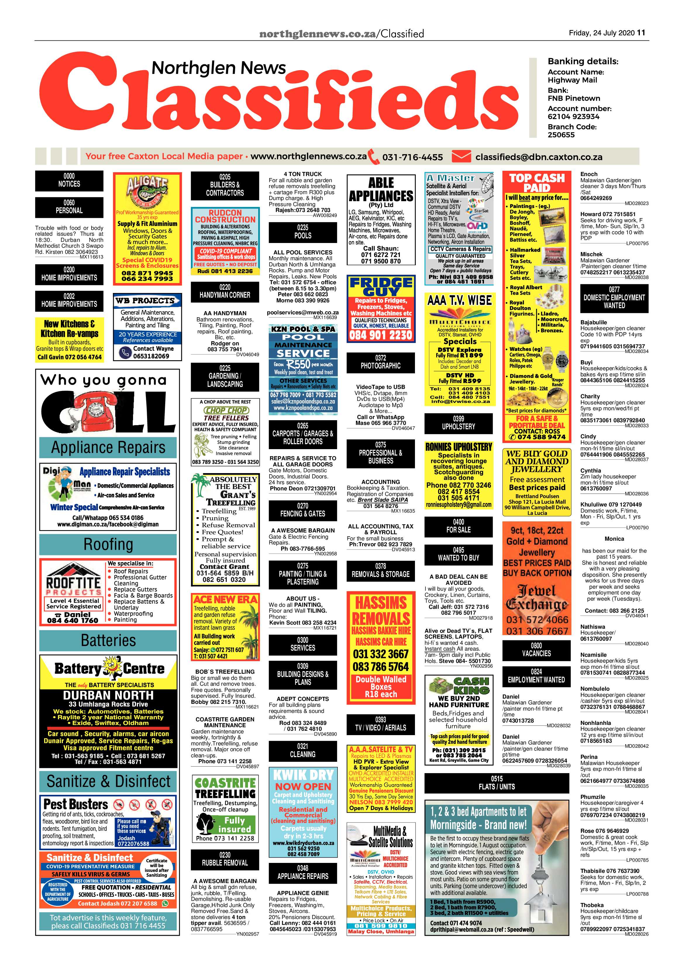 Northglen News 24 July 2020 page 11