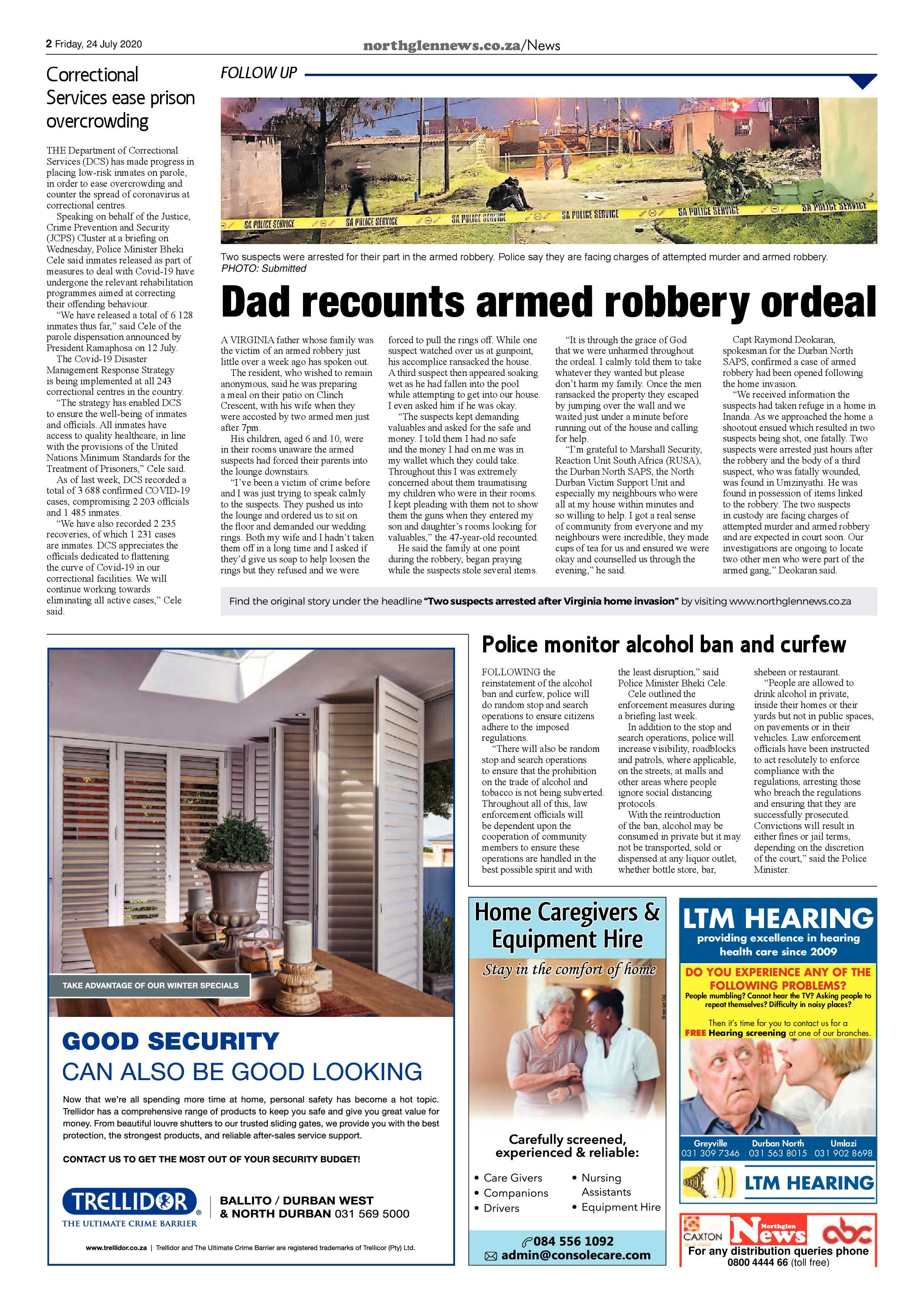 Northglen News 24 July 2020 page 2