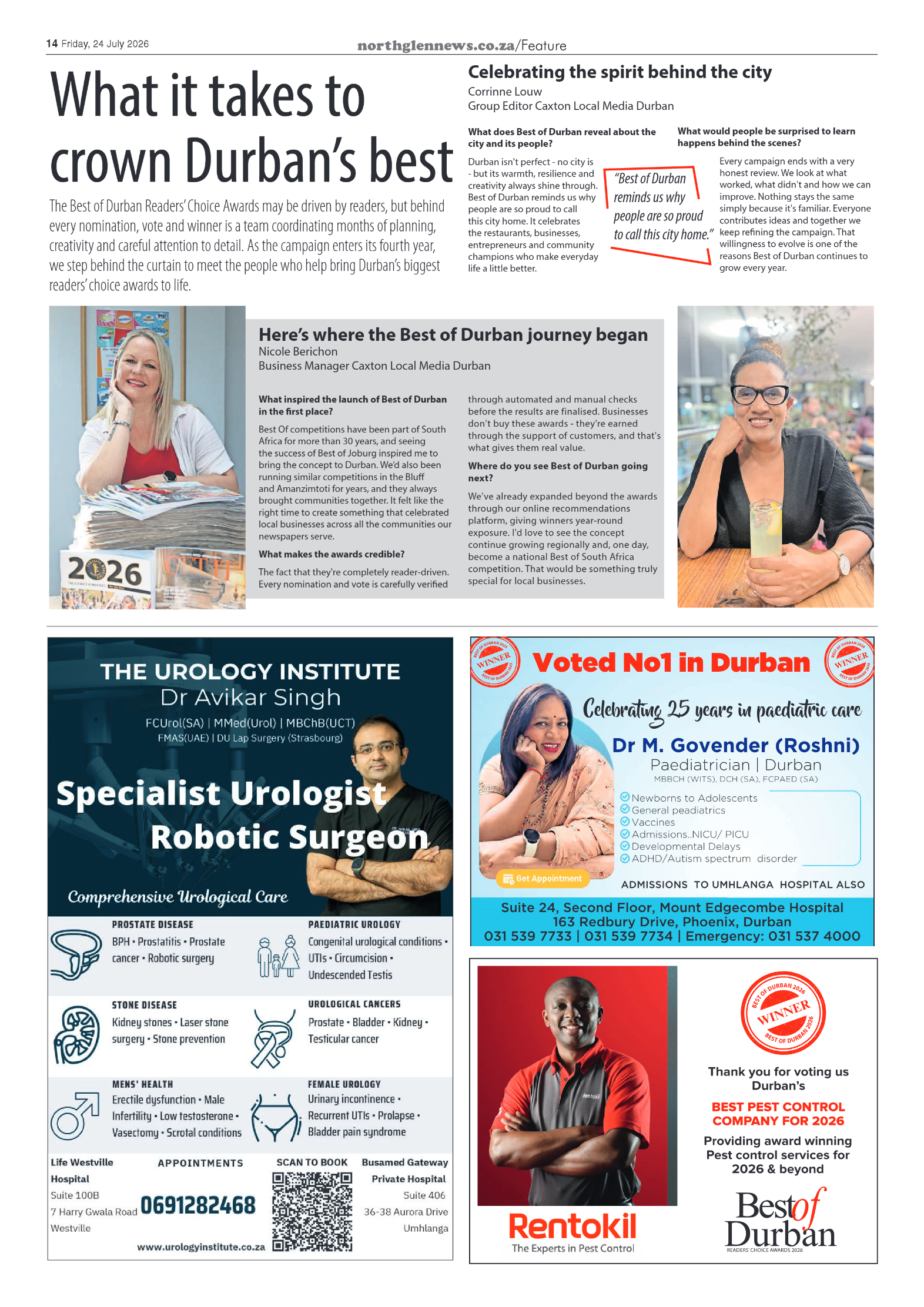 Northglen News 24 July 2026 page 14