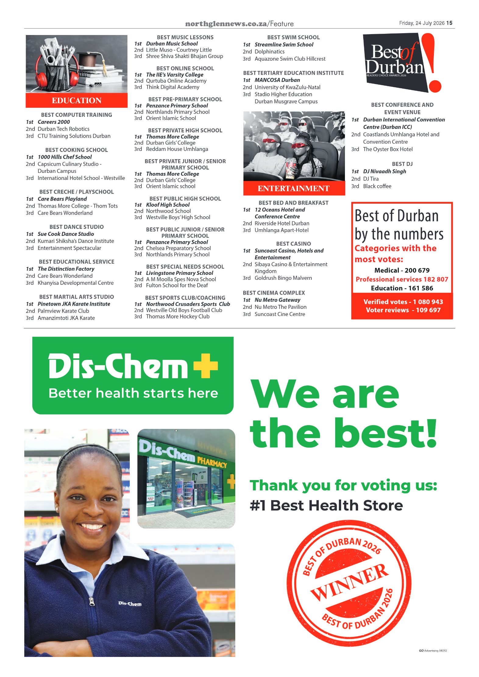 Northglen News 24 July 2026 page 15