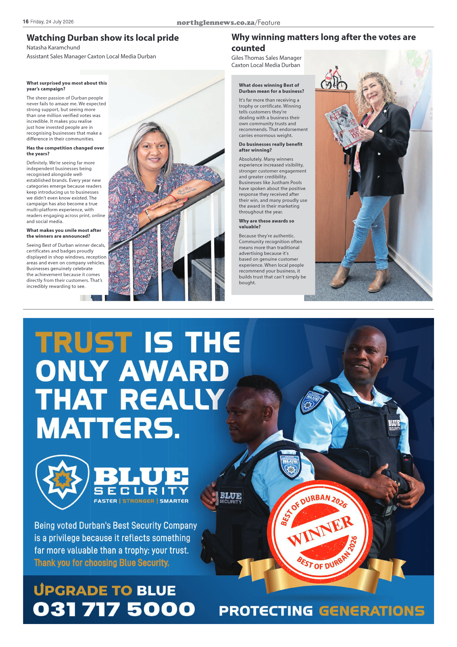 Northglen News 24 July 2026 page 16