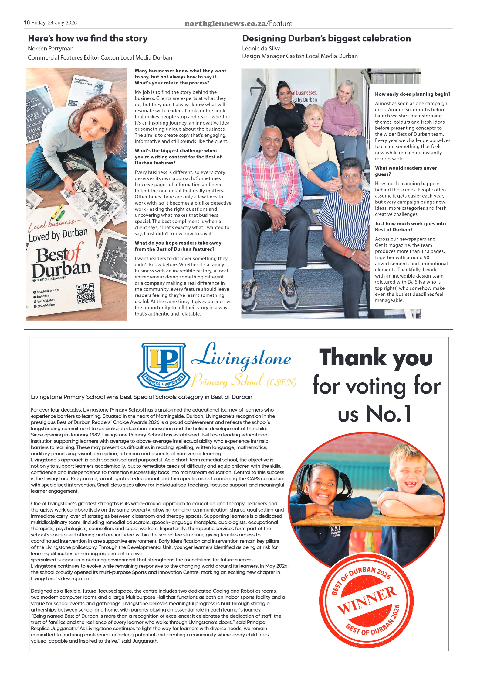 Northglen News 24 July 2026 page 18