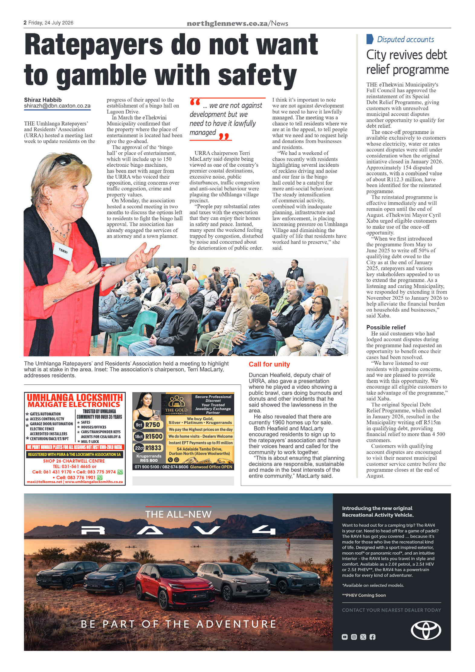 Northglen News 24 July 2026 page 2