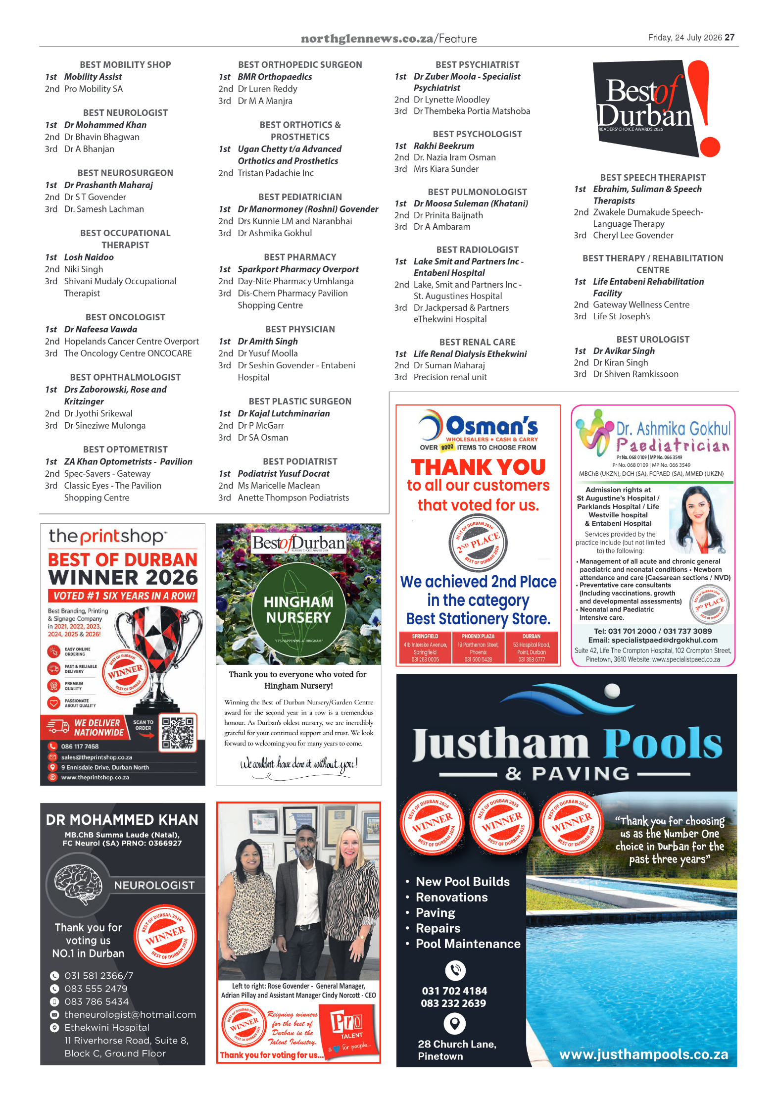 Northglen News 24 July 2026 page 27