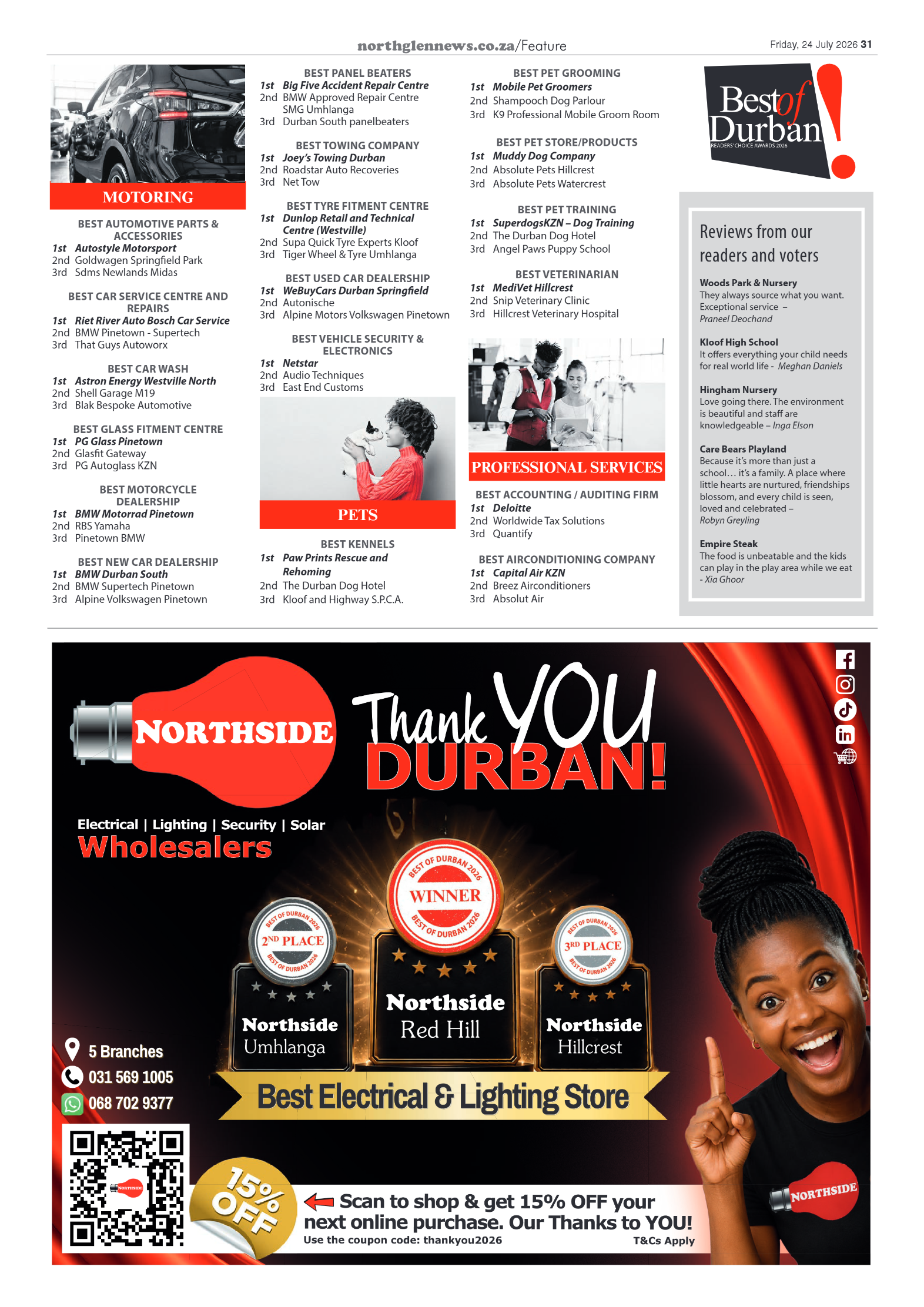 Northglen News 24 July 2026 page 31