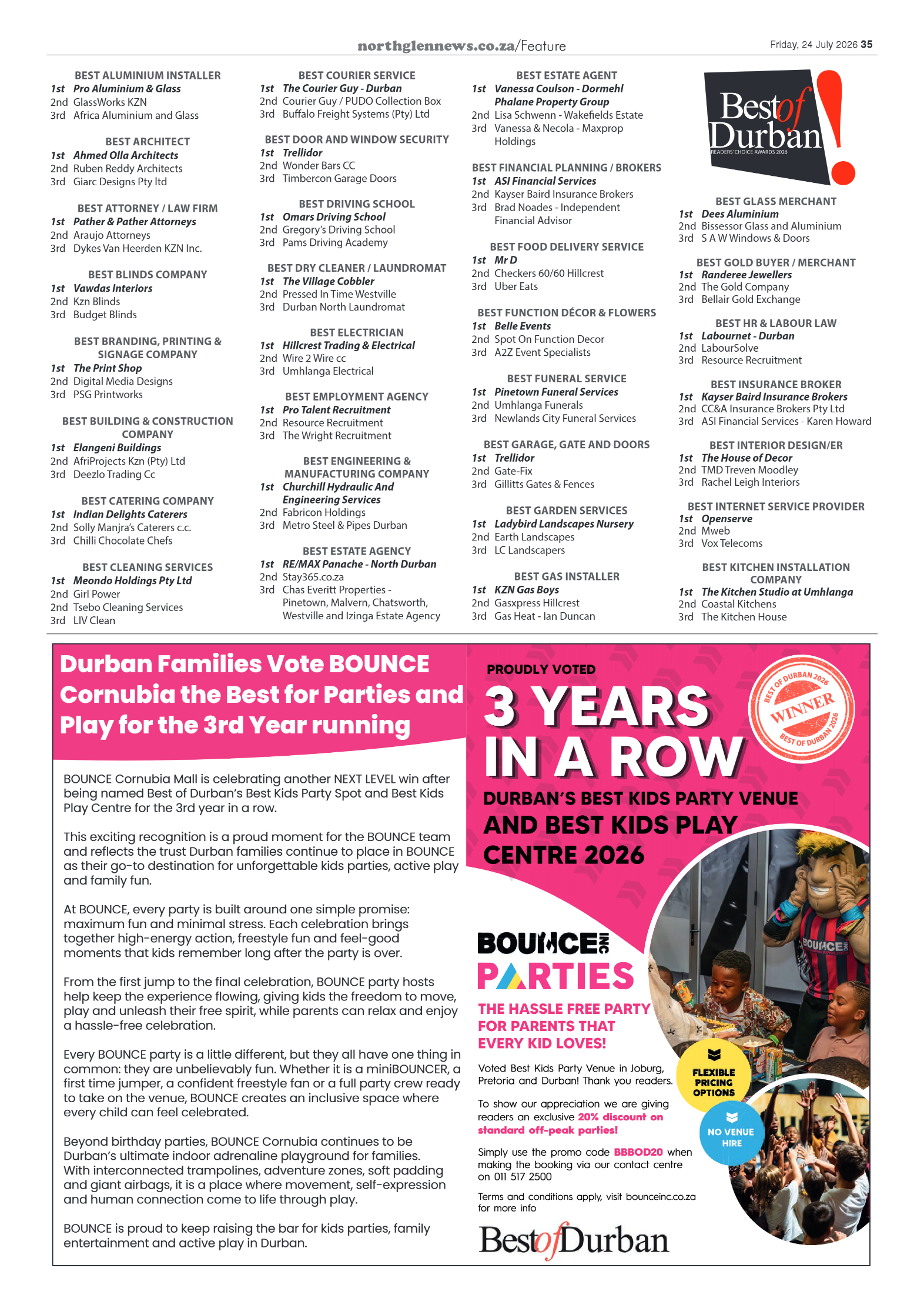 Northglen News 24 July 2026 page 35