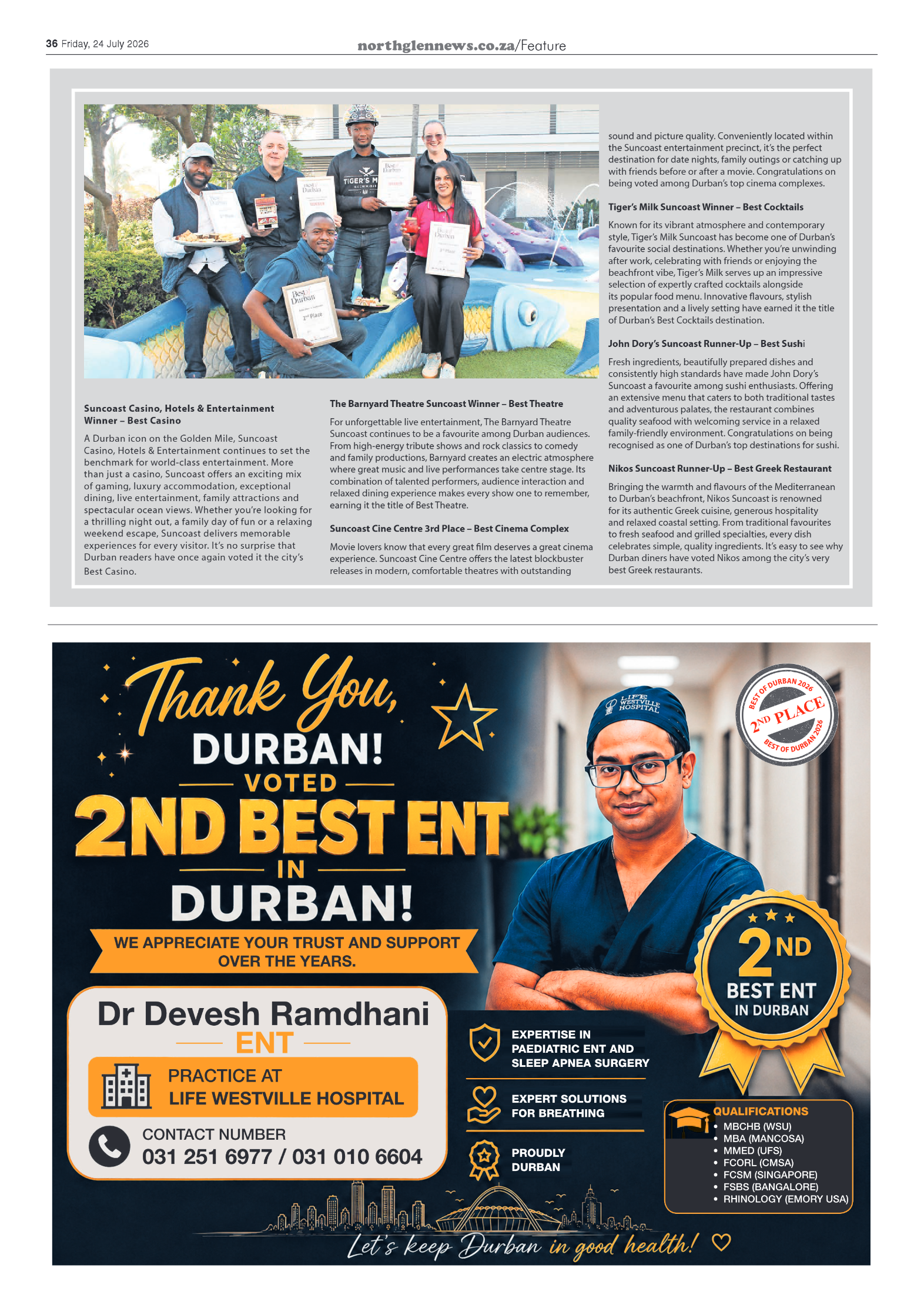 Northglen News 24 July 2026 page 36