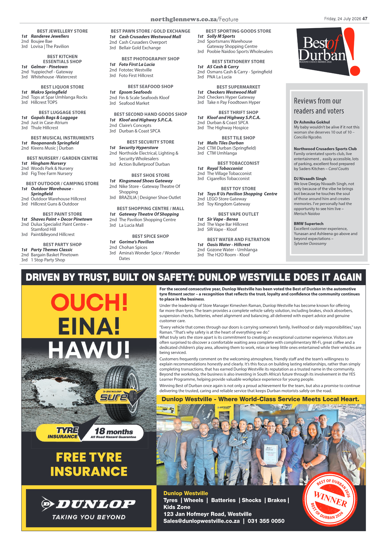 Northglen News 24 July 2026 page 47