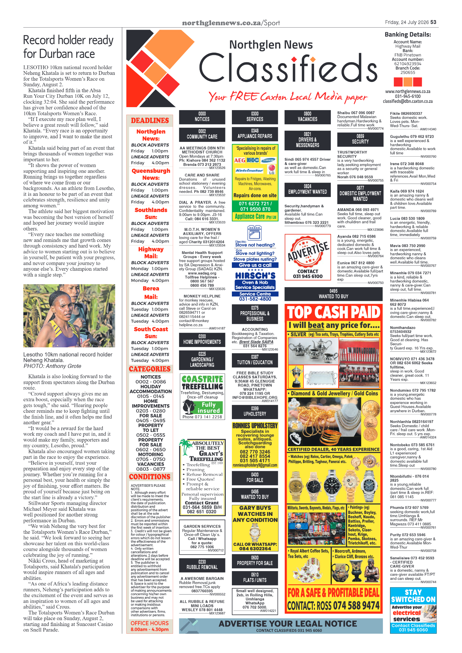Northglen News 24 July 2026 page 53