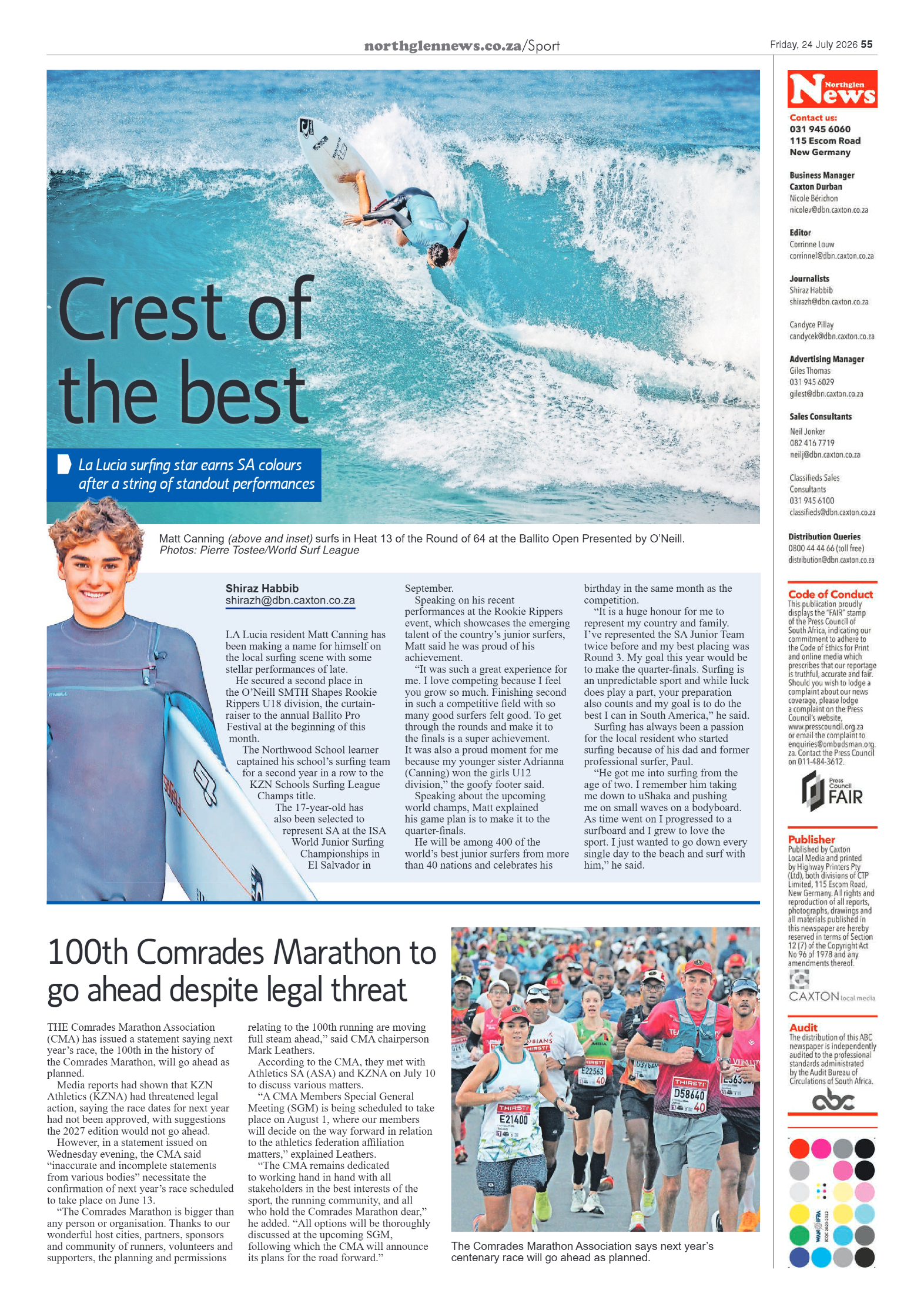 Northglen News 24 July 2026 page 55