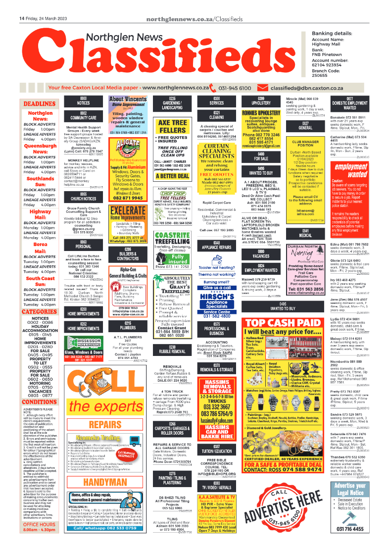 Northglen News 24 March 2023 page 14