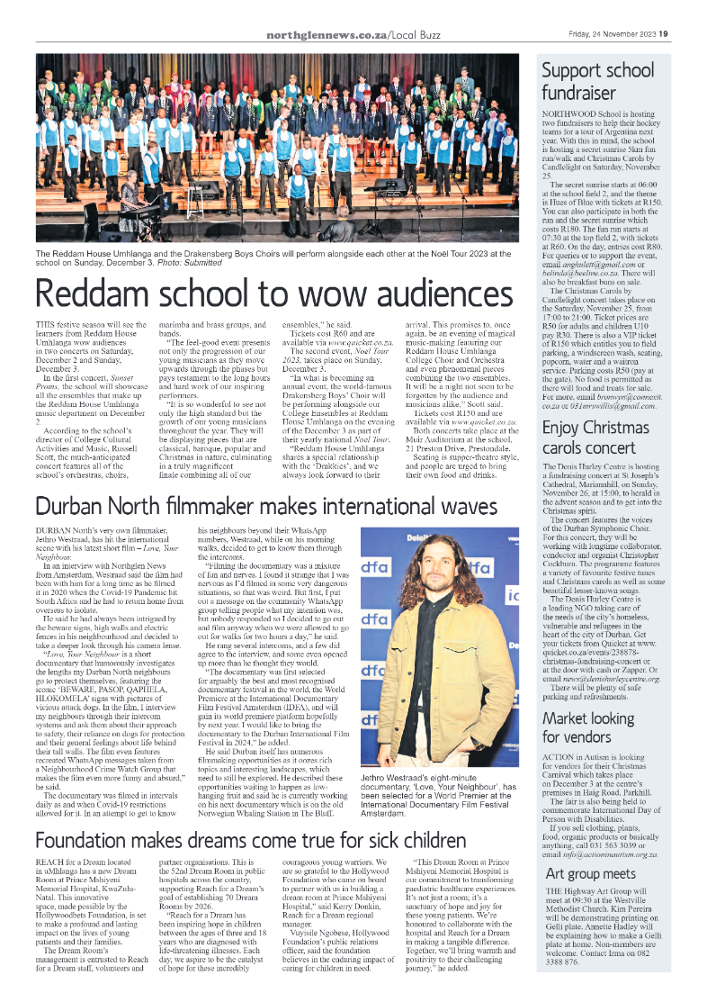 Northglen News 24 November 2023 page 20