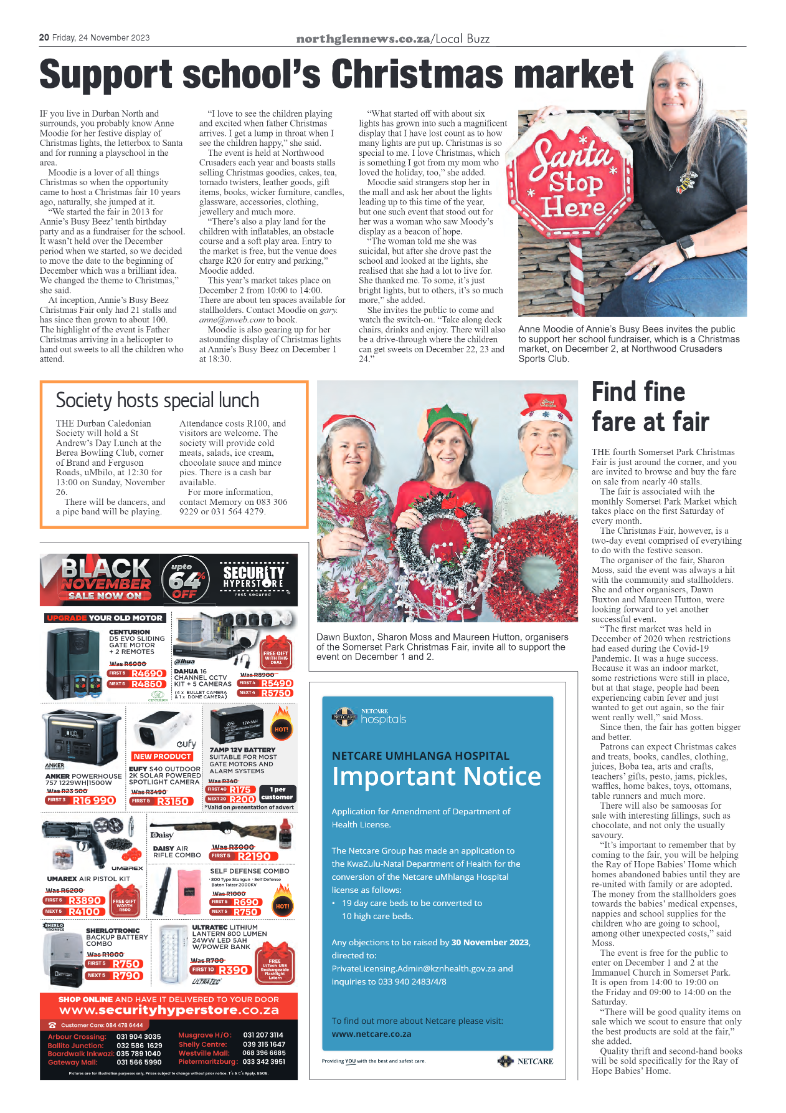Northglen News 24 November 2023 page 21