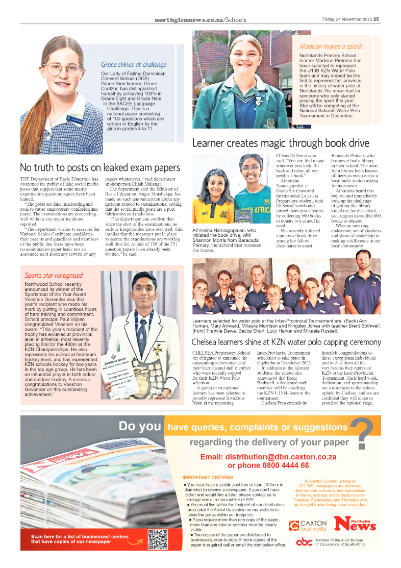Northglen News 24 November 2023 page 26