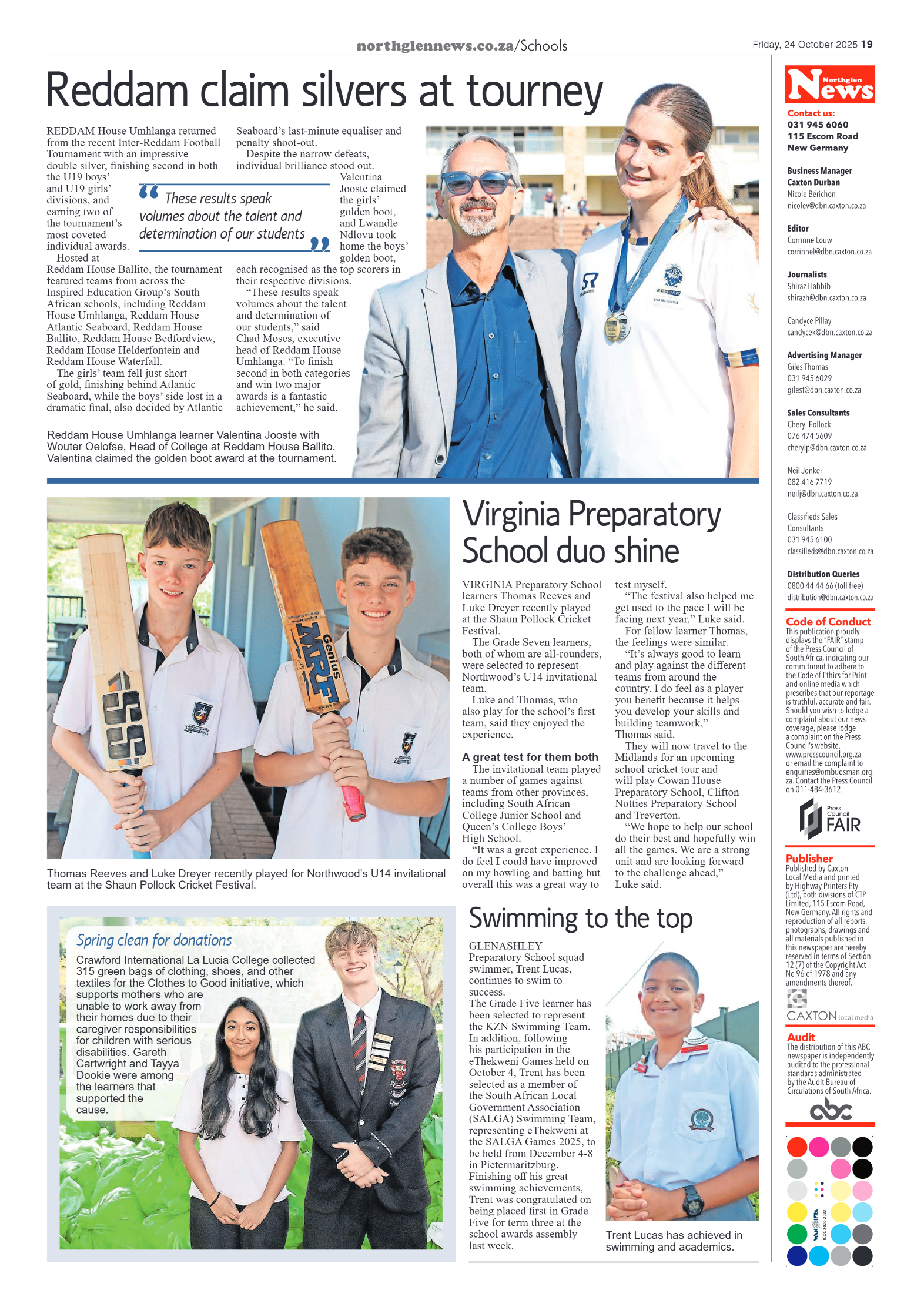 Northglen News 24 October 2025 page 19
