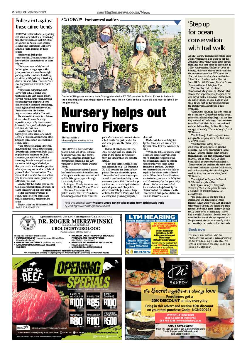 Northglen News 24 September 2021 page 2