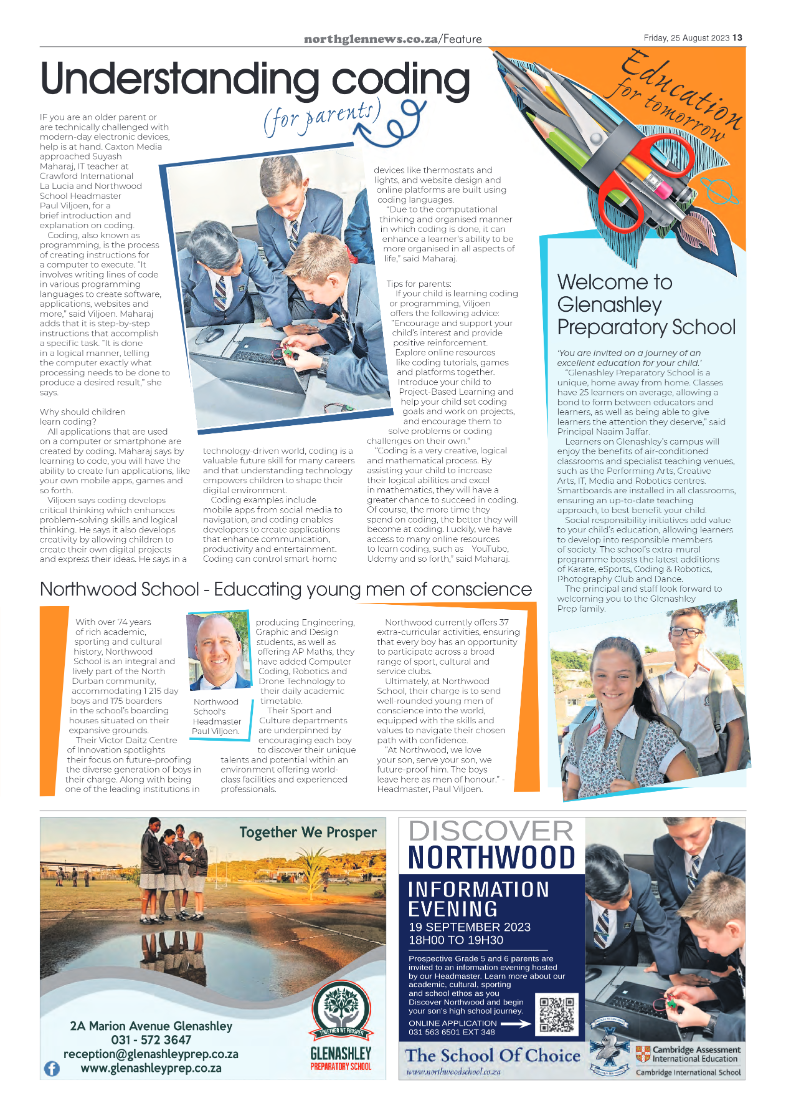 Northglen News 25 August 2023 page 13