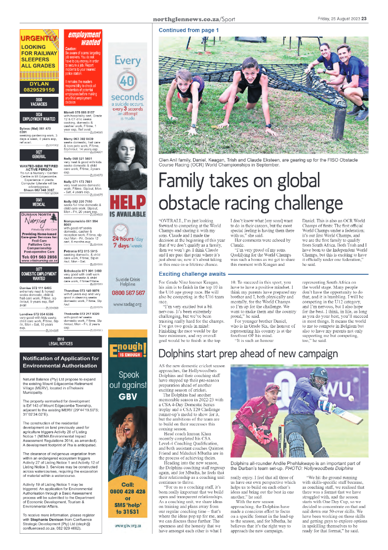 Northglen News 25 August 2023 page 23