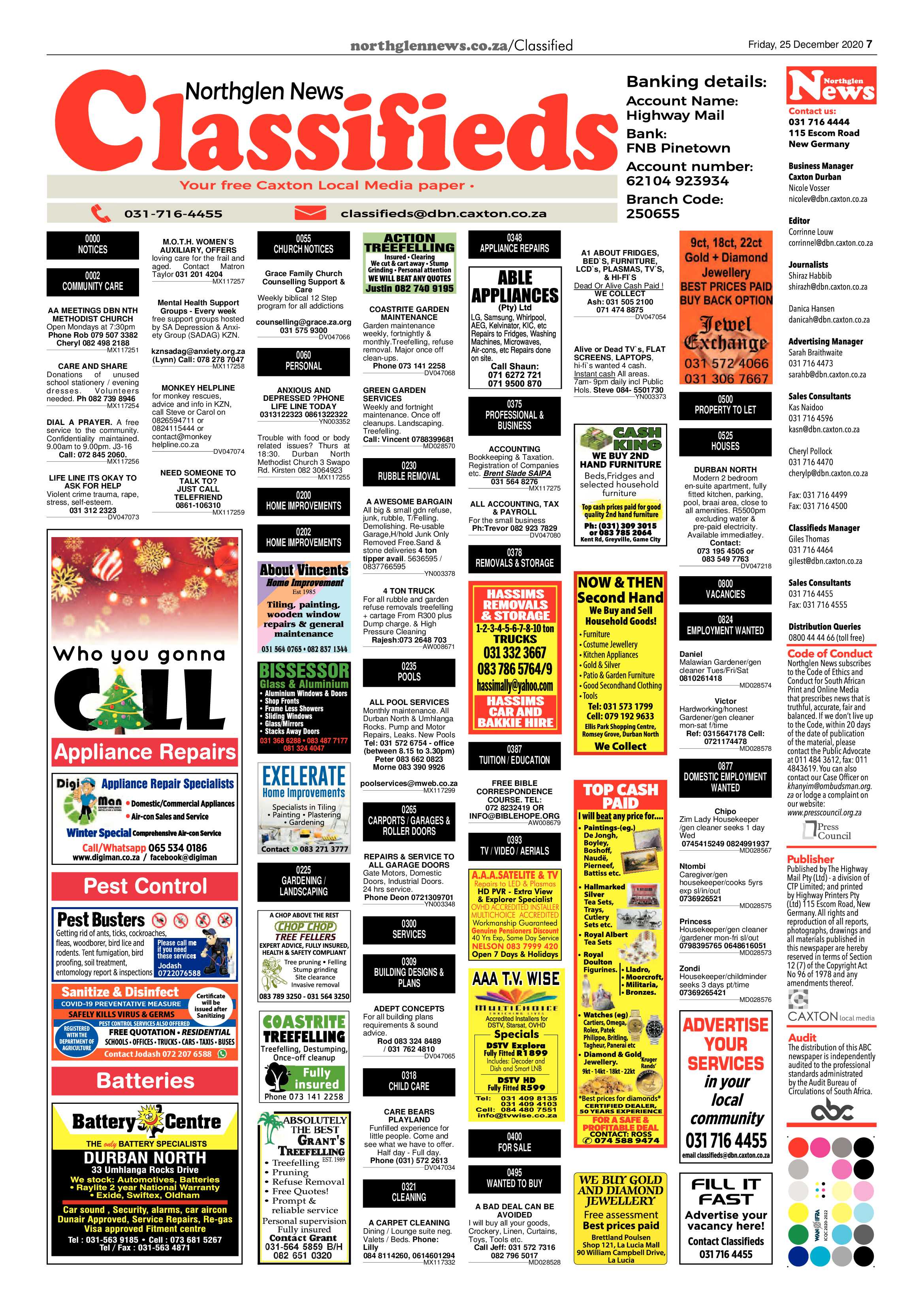 Northglen News 25 December 2020 page 7