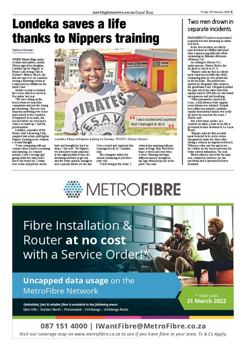 Northglen News 25 February 2022 page 9